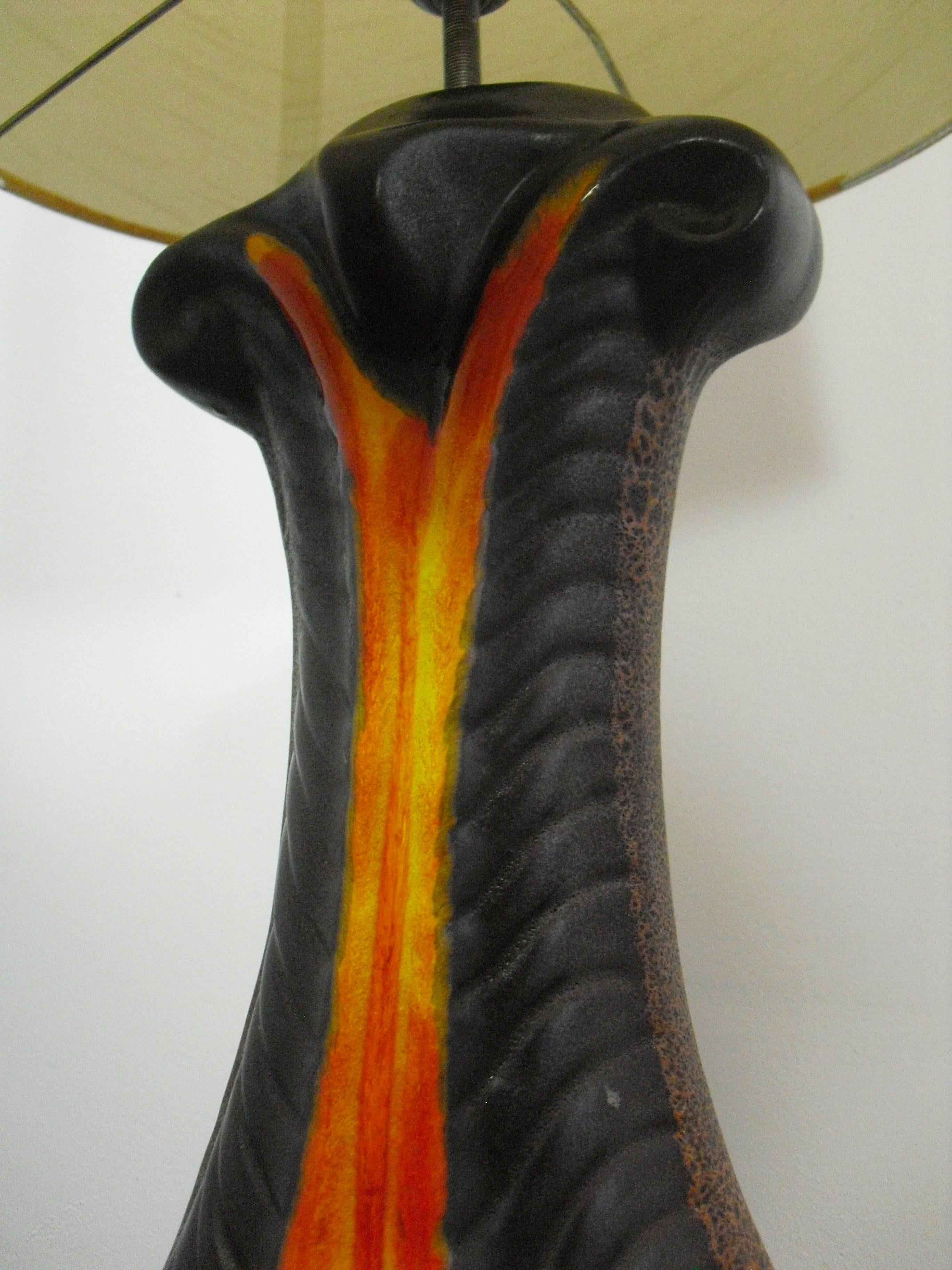 Ceramic Fatlava Floor Lamp by Walter Gerhards for West-Germany, 1970s For Sale 6