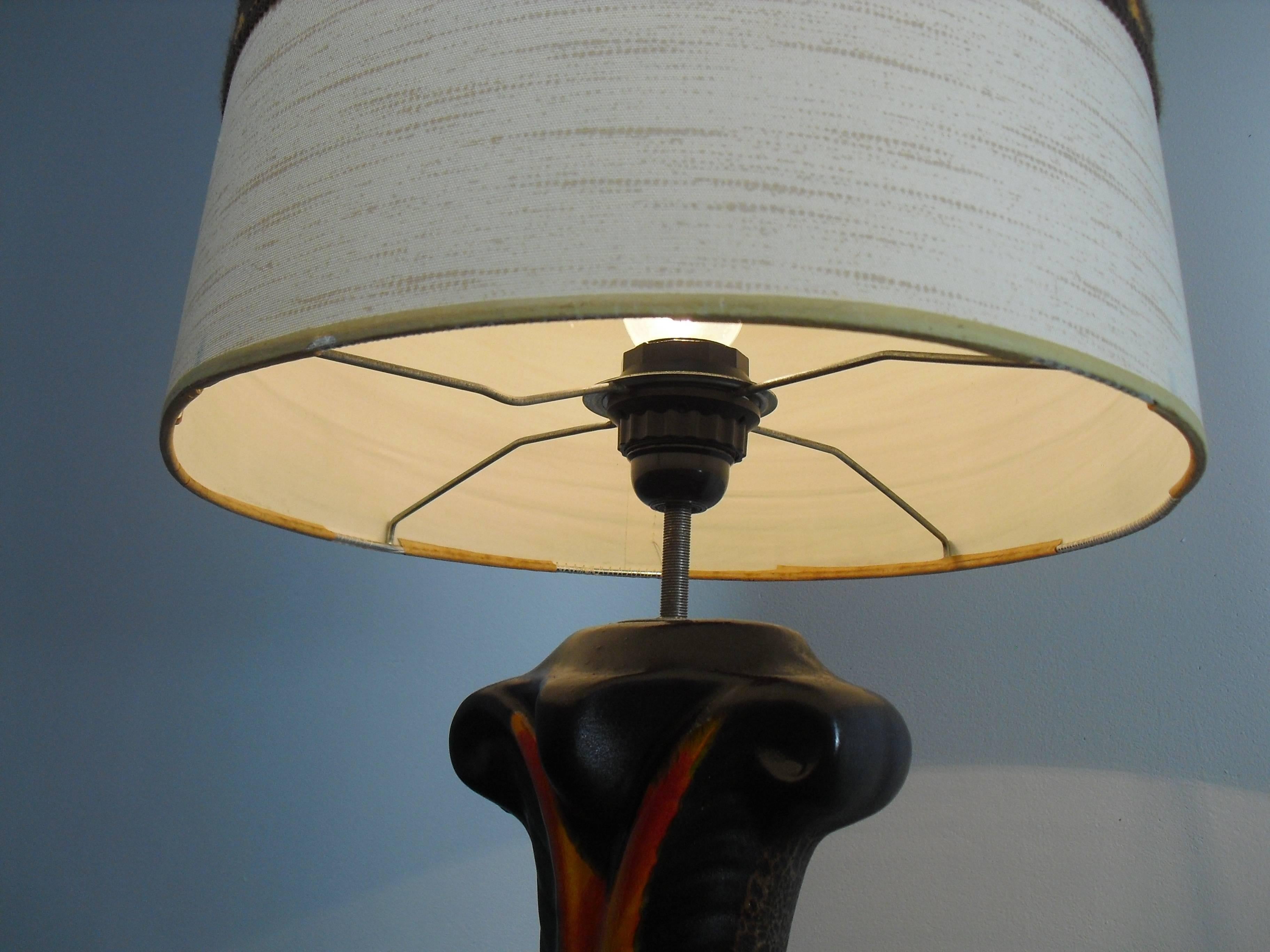 Ceramic Fatlava Floor Lamp by Walter Gerhards for West-Germany, 1970s For Sale 7