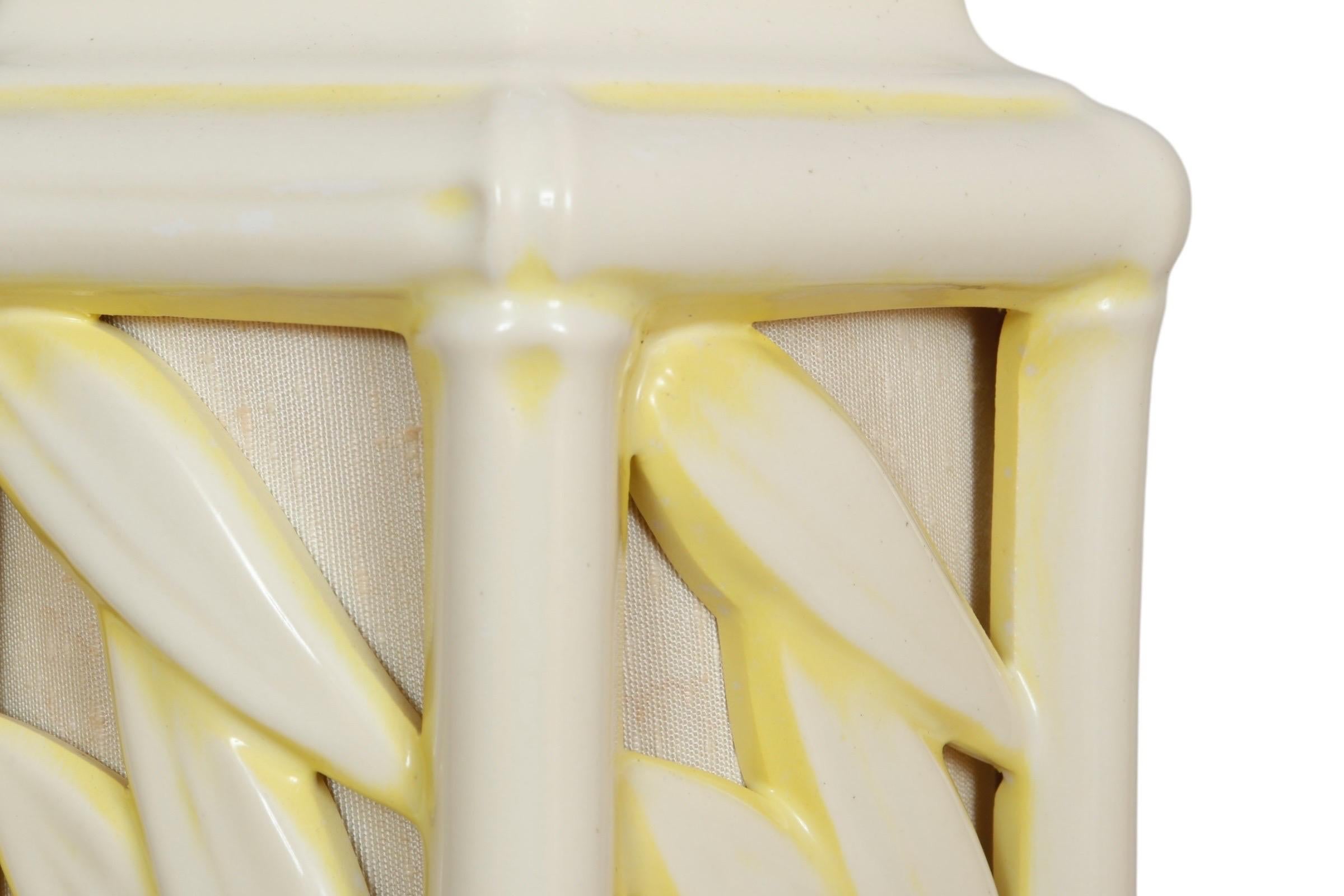20th Century Ceramic Faux Bamboo Table Lamp For Sale