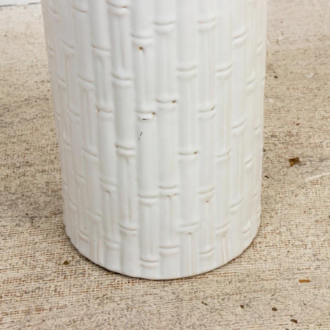 Keramik Faux Bambus Schirmständer (Hollywood Regency) im Angebot