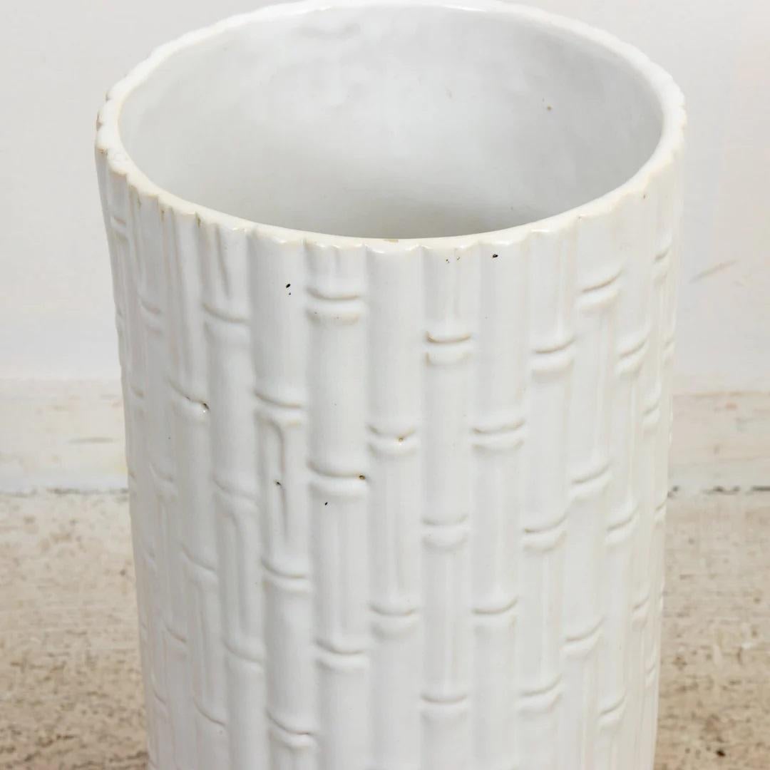 Keramik Faux Bambus Schirmständer (Glasiert) im Angebot