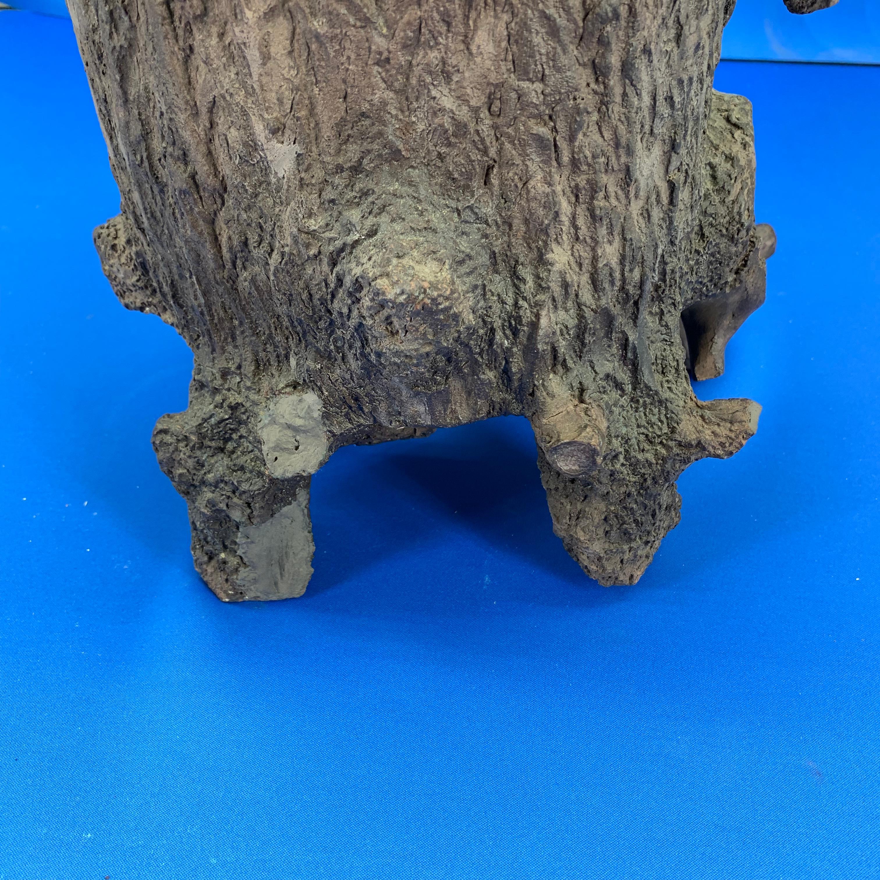 Ceramic Faux Bois Tree Trunk Planter Or Jardinière 4