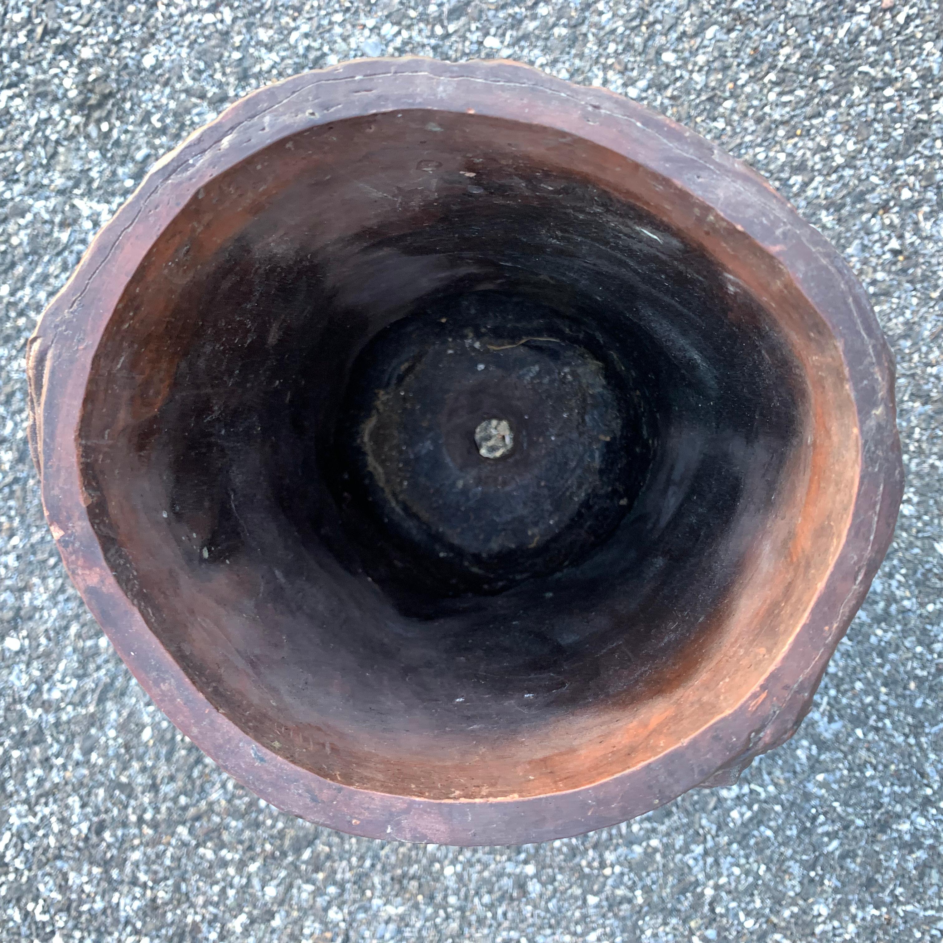 Ceramic Faux Bois Tree Trunk Planter Or Jardinière In Good Condition In Haddonfield, NJ