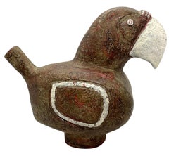 Ceramic Figural Bird Statue attributed De Santis, Gli Etruschi, Vintage Italy