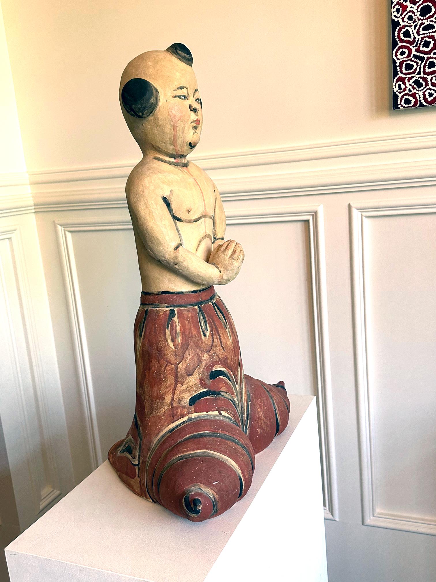 Ceramic Figurative Sculpture by Akio Takamori Published In Good Condition For Sale In Atlanta, GA