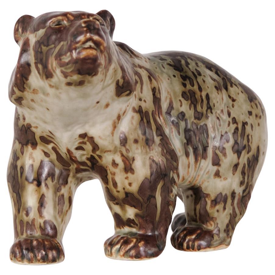 Ceramic Figure, Bear, Model 20155 by Knud Kyhn - Royal Copenhagen