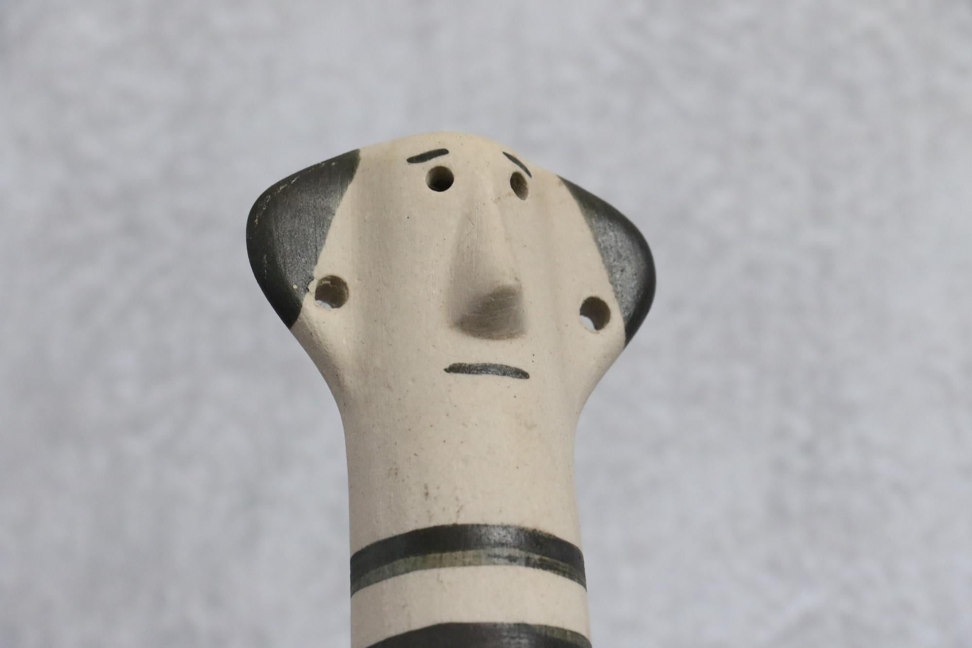 Ceramic Figure by Gerhard Liebenthron, Germany, 1970, Figurative Man Totem For Sale 5