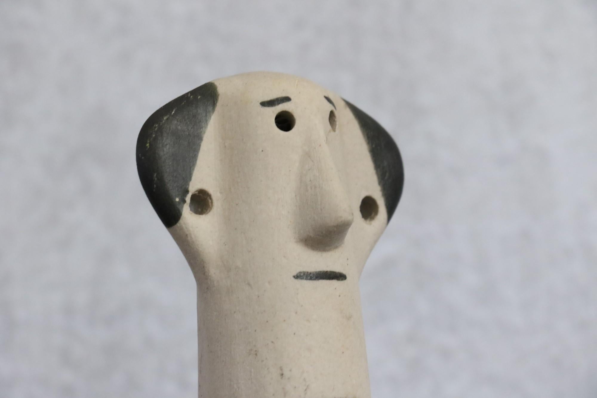 Ceramic Figure by Gerhard Liebenthron, Germany, 1970, Figurative Man Totem For Sale 8