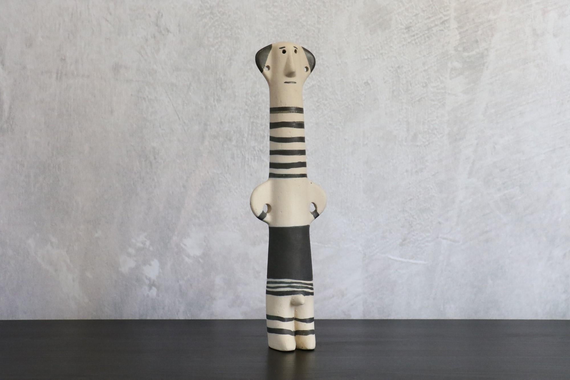 Ceramic Figure by Gerhard Liebenthron, Germany, 1970, Figurative Man Totem

Very decorative figurative ceramic. We can see in this ceramic work, representing a standing man, different stylistic influences.

The character is stylized, its long