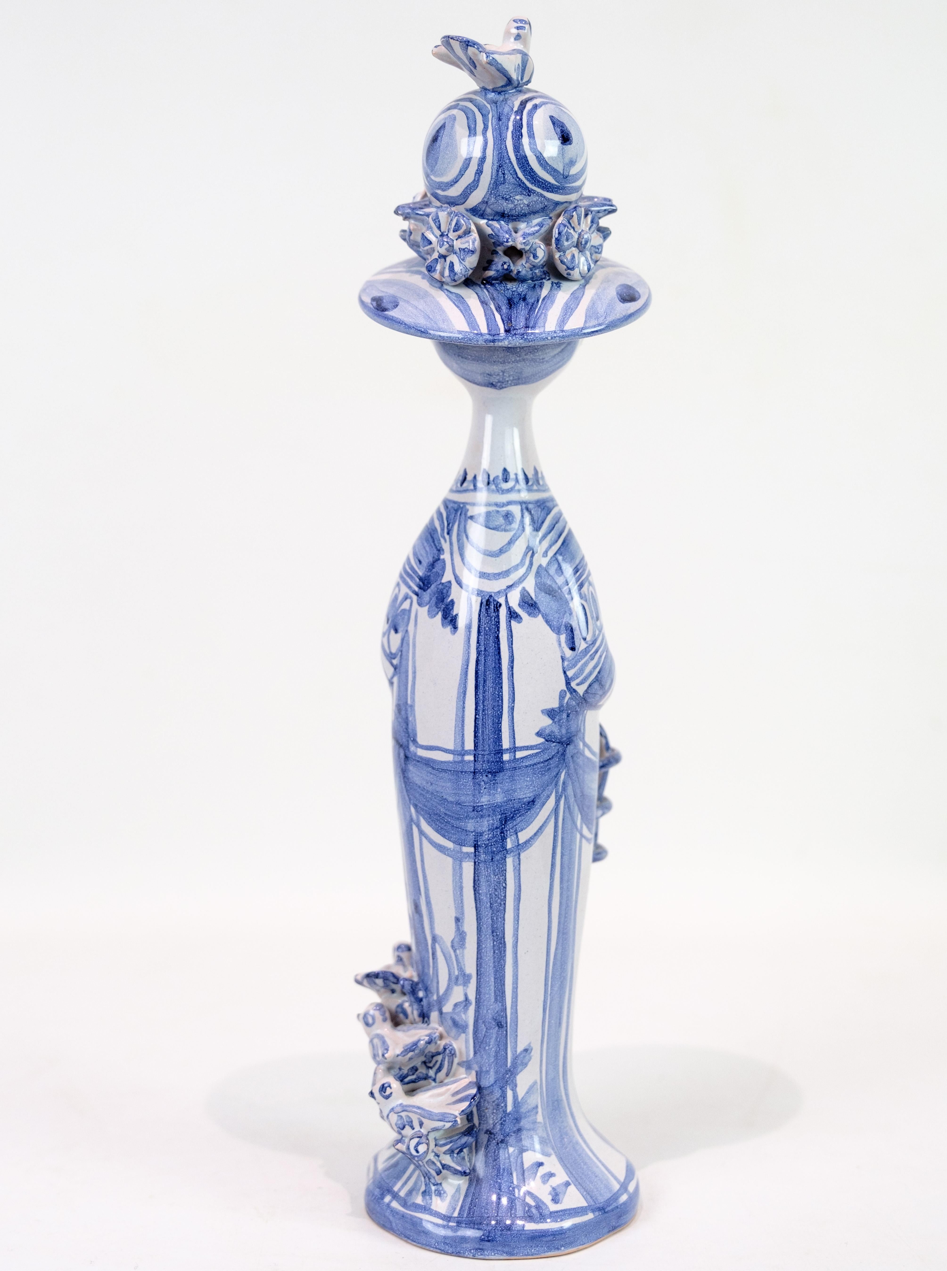 Mid-Century Modern Ceramic Figure Model Spring By Bjørn Wiinblad From The 