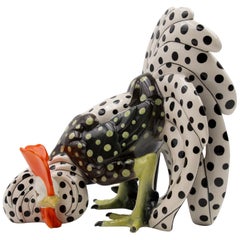 Ceramic Figure of a Cockerel, Sandro Vacchetti, Lenci 'Italy'