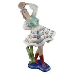 Figura de cerámica de una bailarina de Le Bertetti, años 40