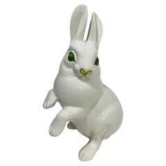 Figure en céramique d'un lapin par Ronzan, milieu du 20e siècle