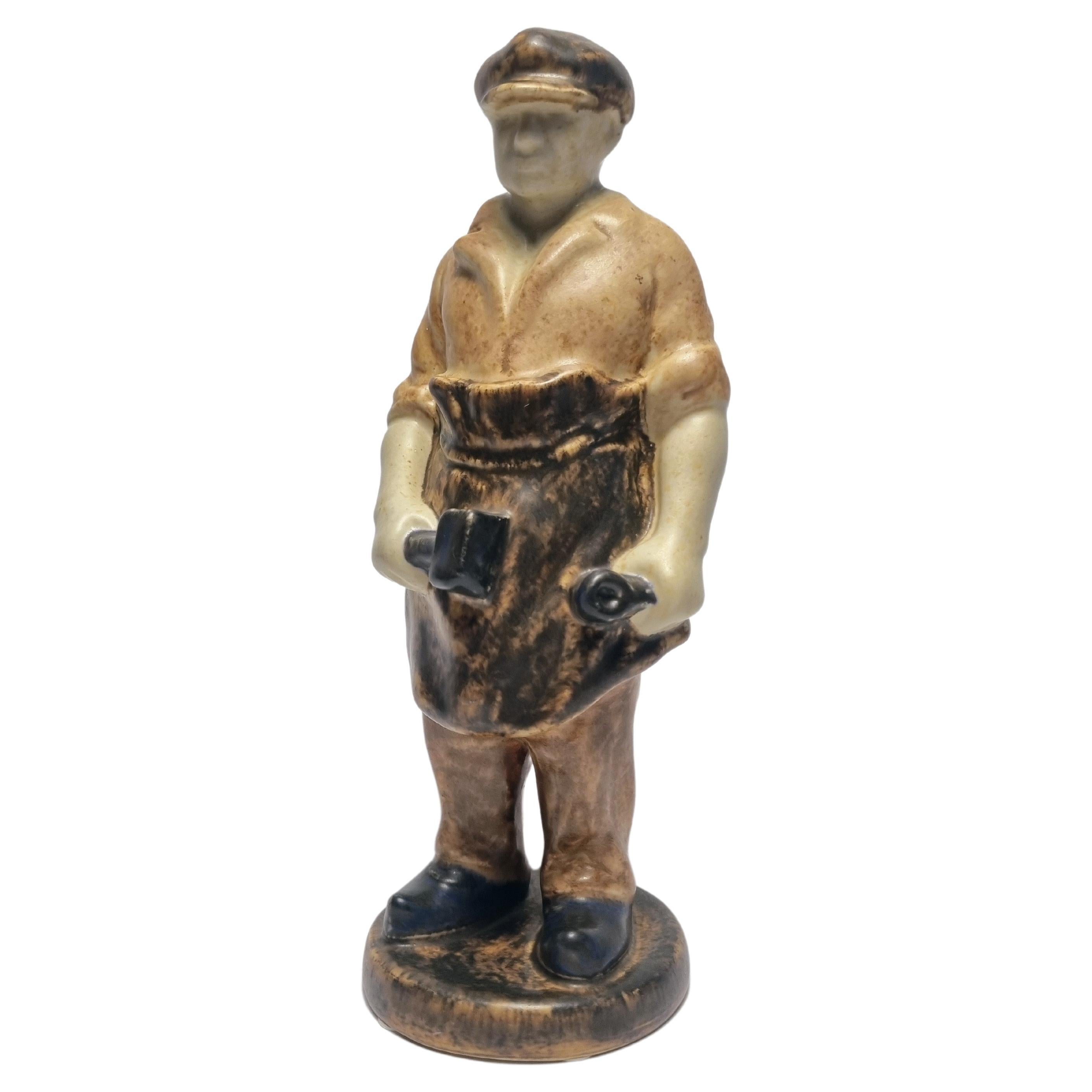 Ceramic figure The Blacksmith by Michael Andersen For Sale