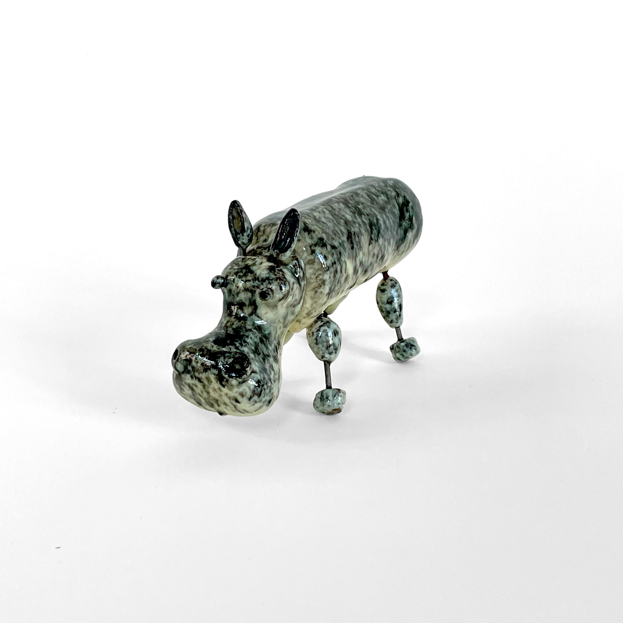 French Ceramic figurine from Accolay, France, 1960 For Sale