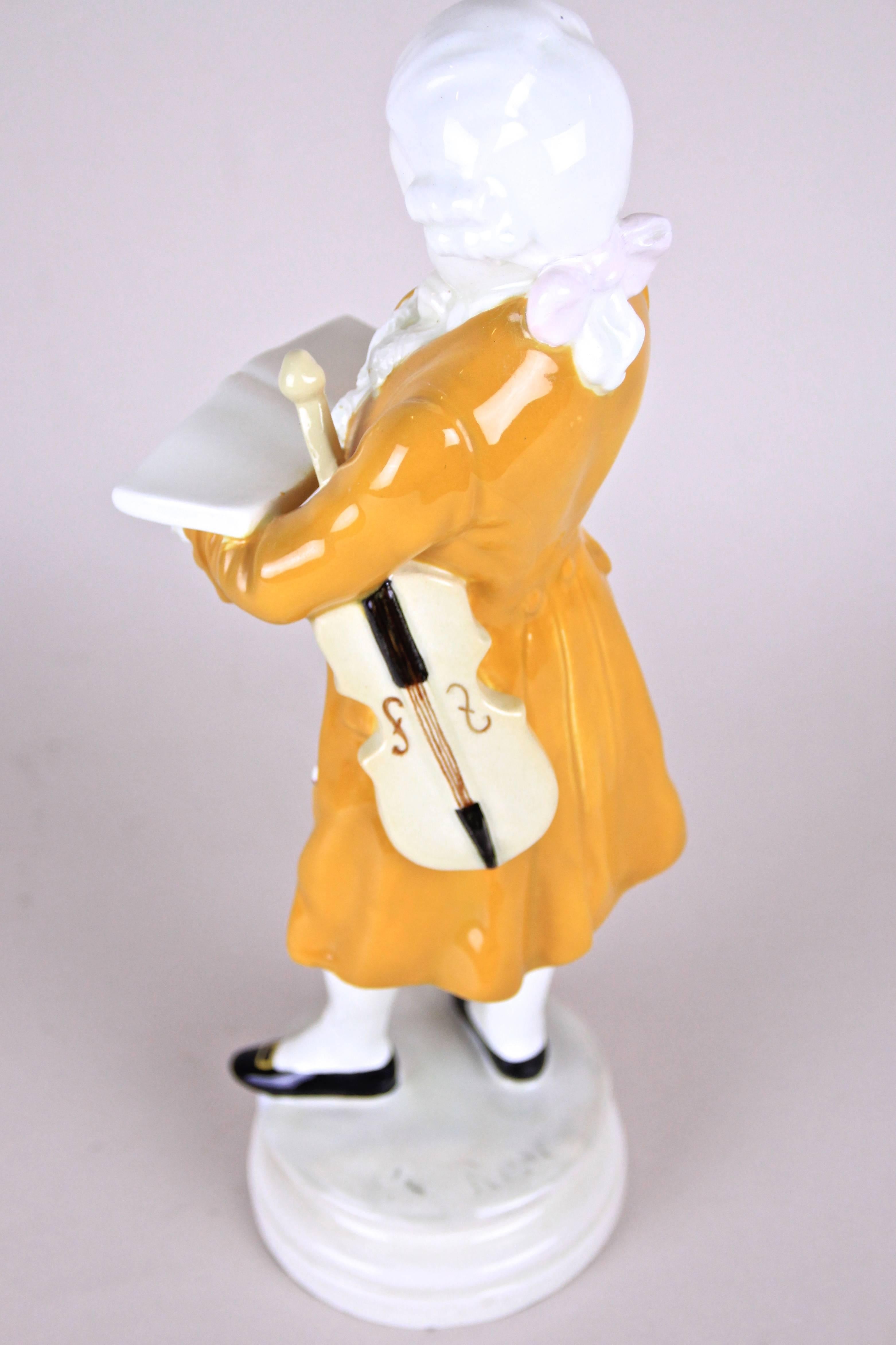 Ceramic Figurine Mozart by Goldscheider, Vienna, circa 1915 1