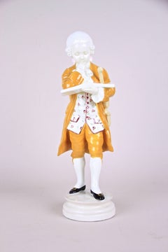 Ceramic Figurine Mozart by Goldscheider, Vienna, circa 1915