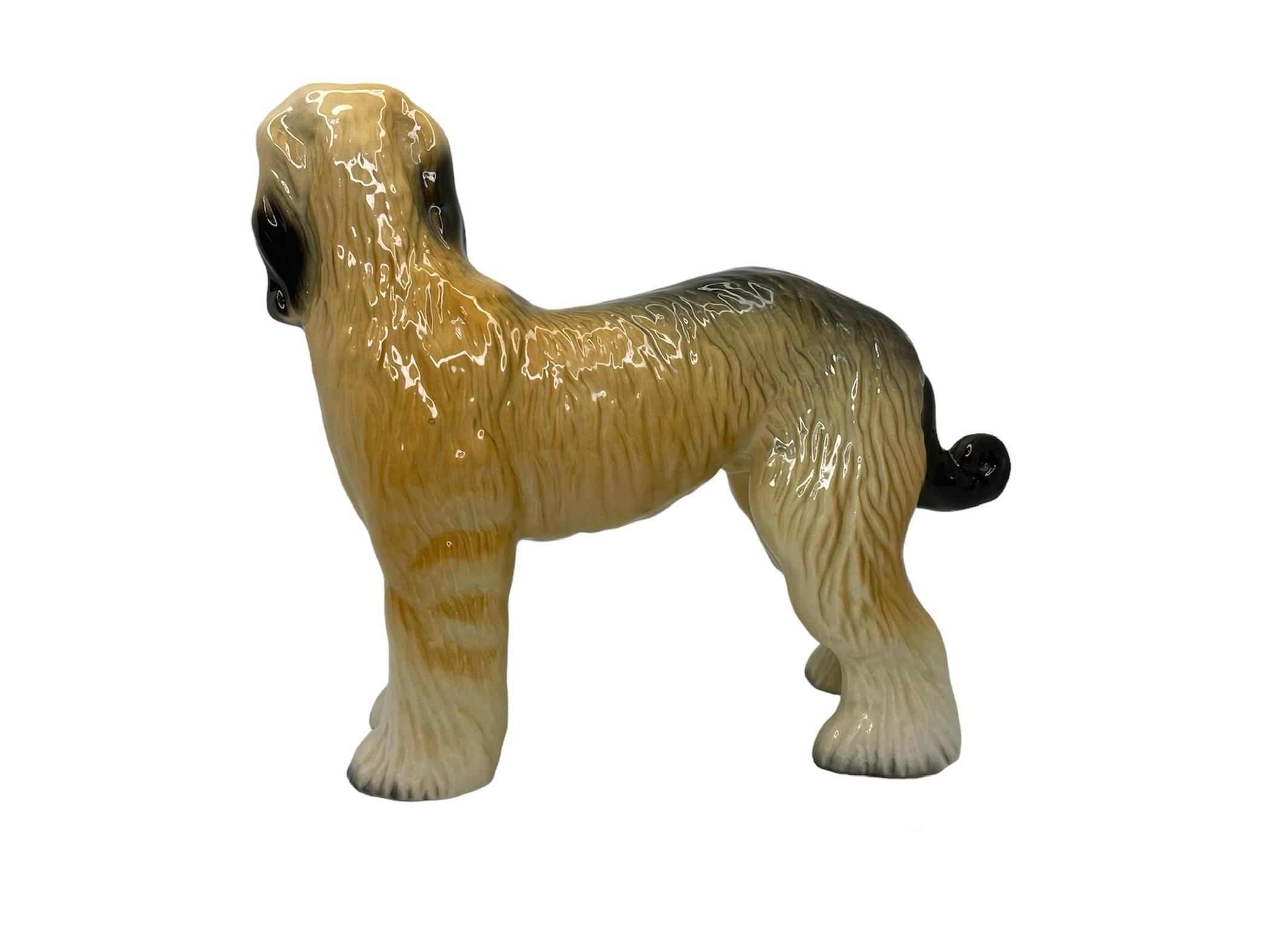 Ceramic Figurine Of An Afghan Hound Dog For Sale 1