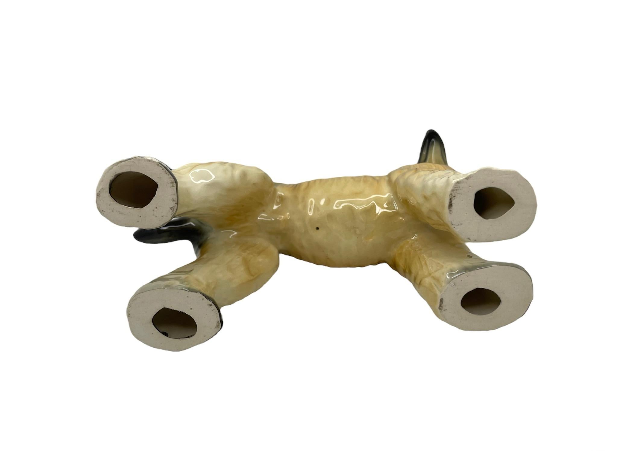 Ceramic Figurine Of An Afghan Hound Dog 3