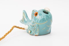 Ceramic fisch table lamp around 1960s