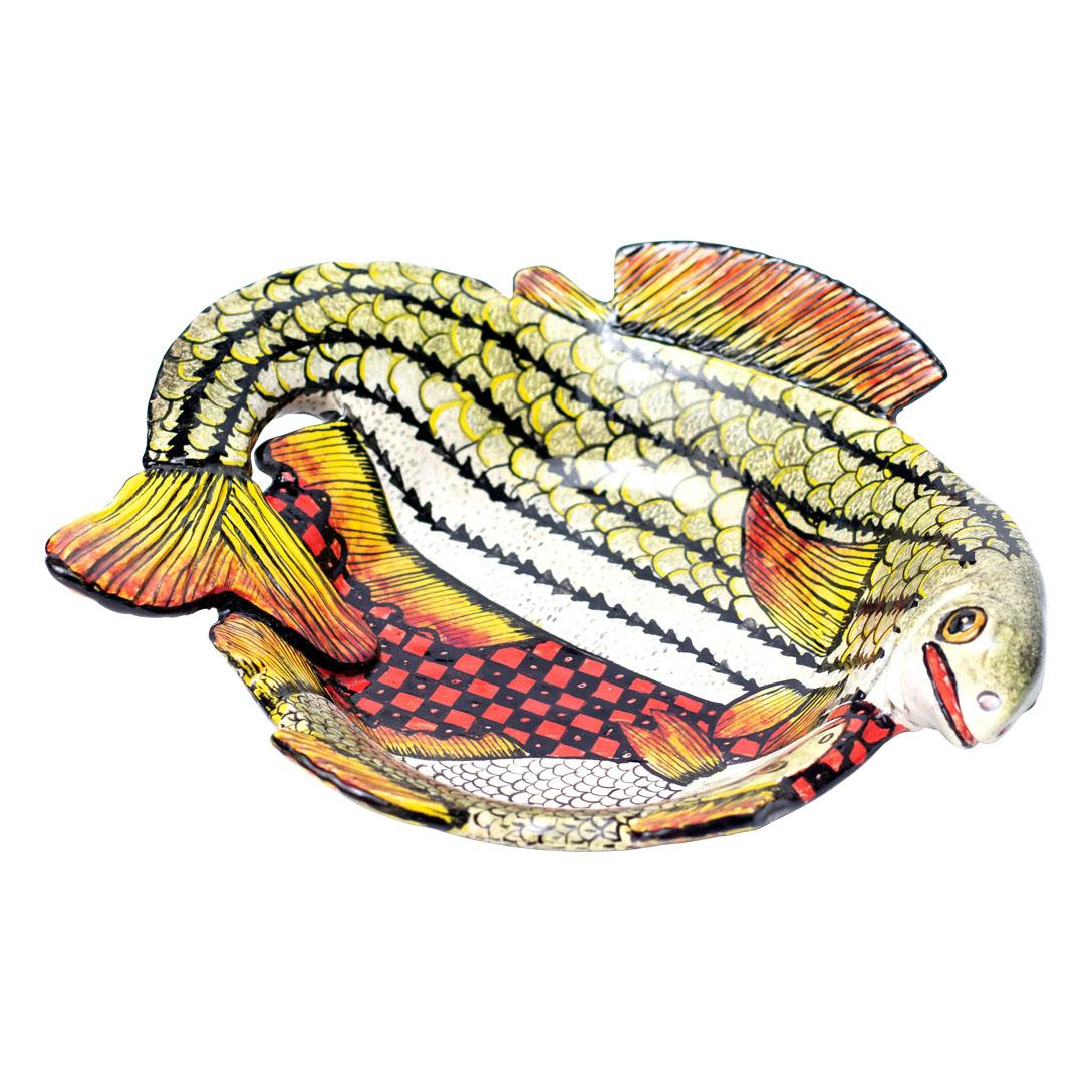 Contemporary Ceramic Fish Coin Dish   , hand made in South Africa For Sale