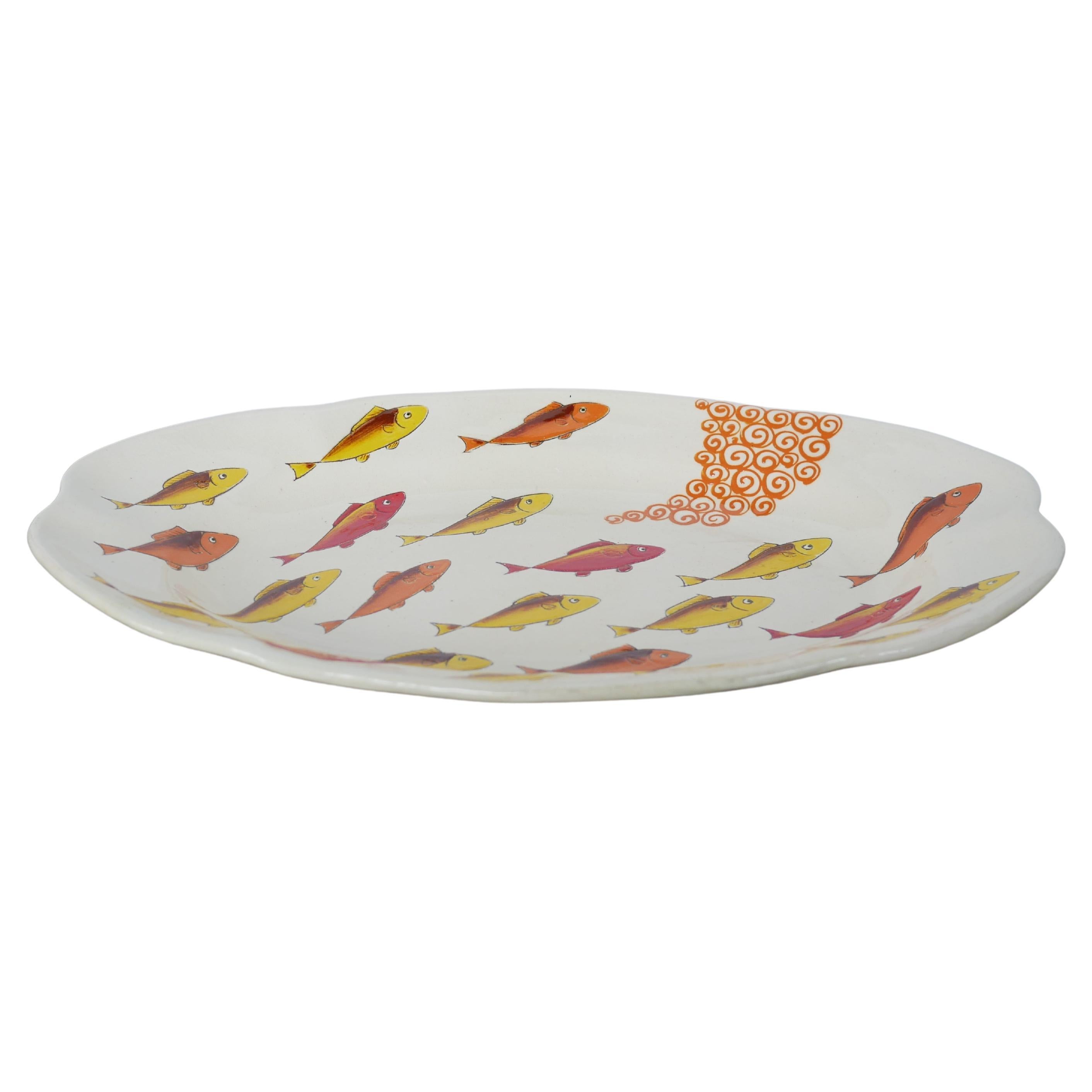 Plato de cerámica para pescado