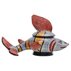 Ceramic  Fish Jewelry  Box  , hand made in South Africa