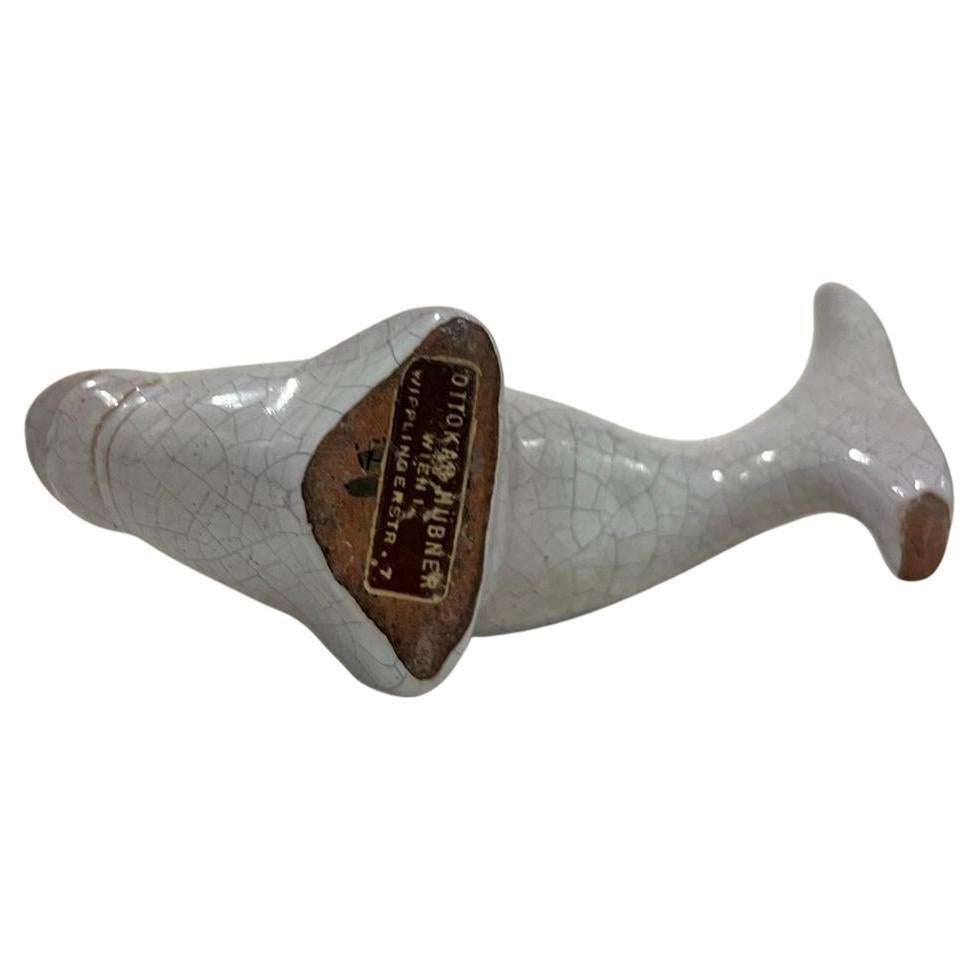 Milieu du XXe siècle Support de potier en céramique en forme de poisson du milieu du siècle par Leopold Anzengruber en vente