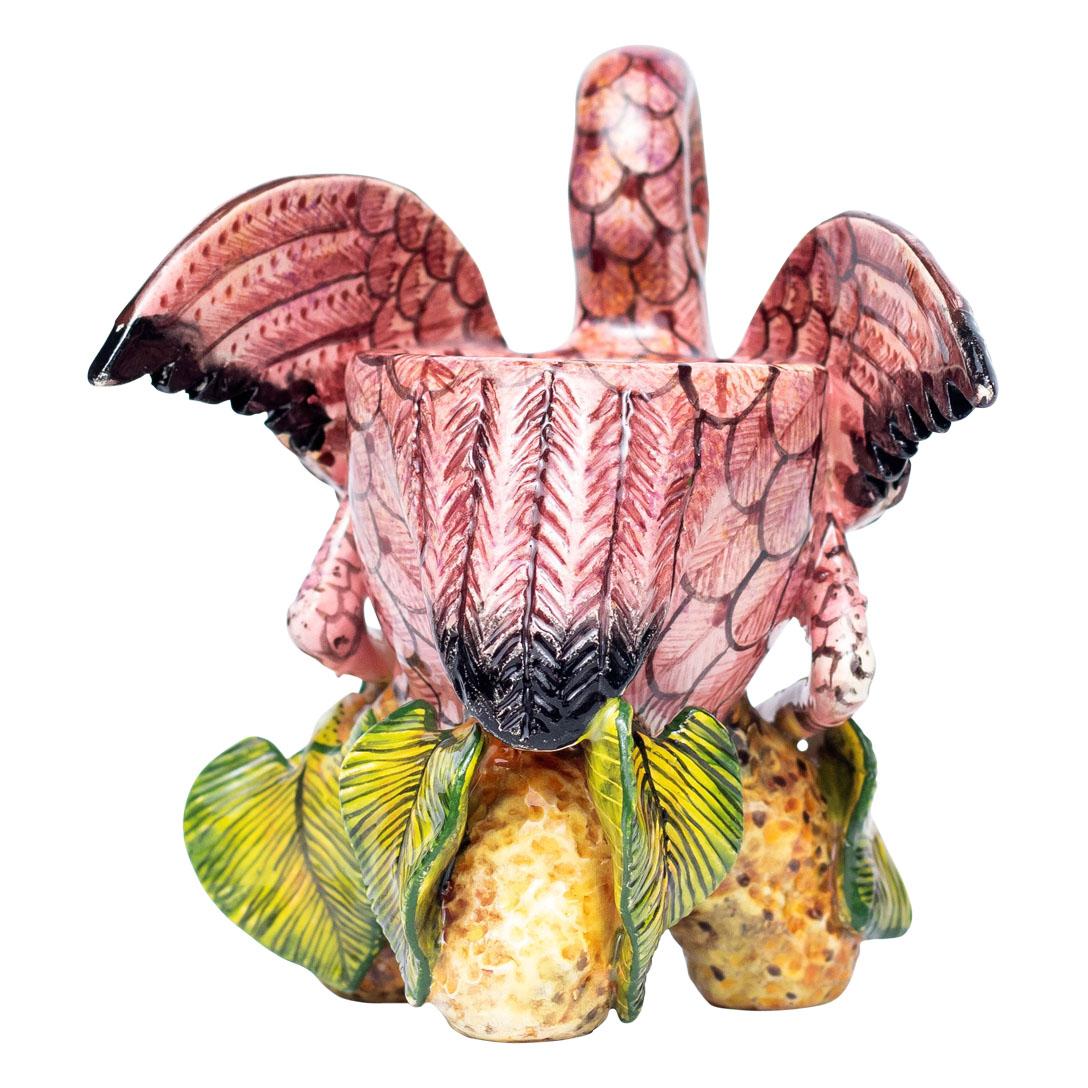 Huevera de cerámica Flamingo , hecha a mano en Sudáfrica Moderno en venta