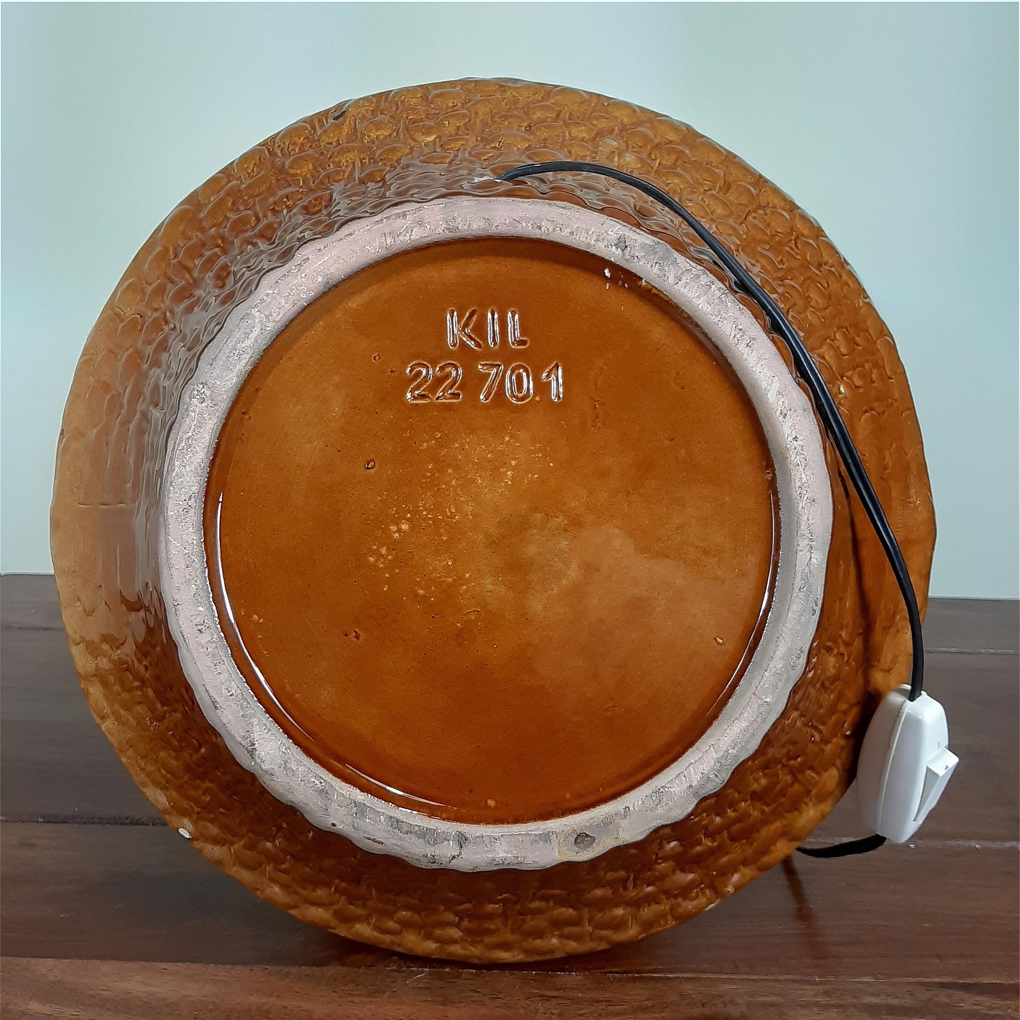 Ceramic floor or table lamp LAVA by KIL Liboje 1960s 5