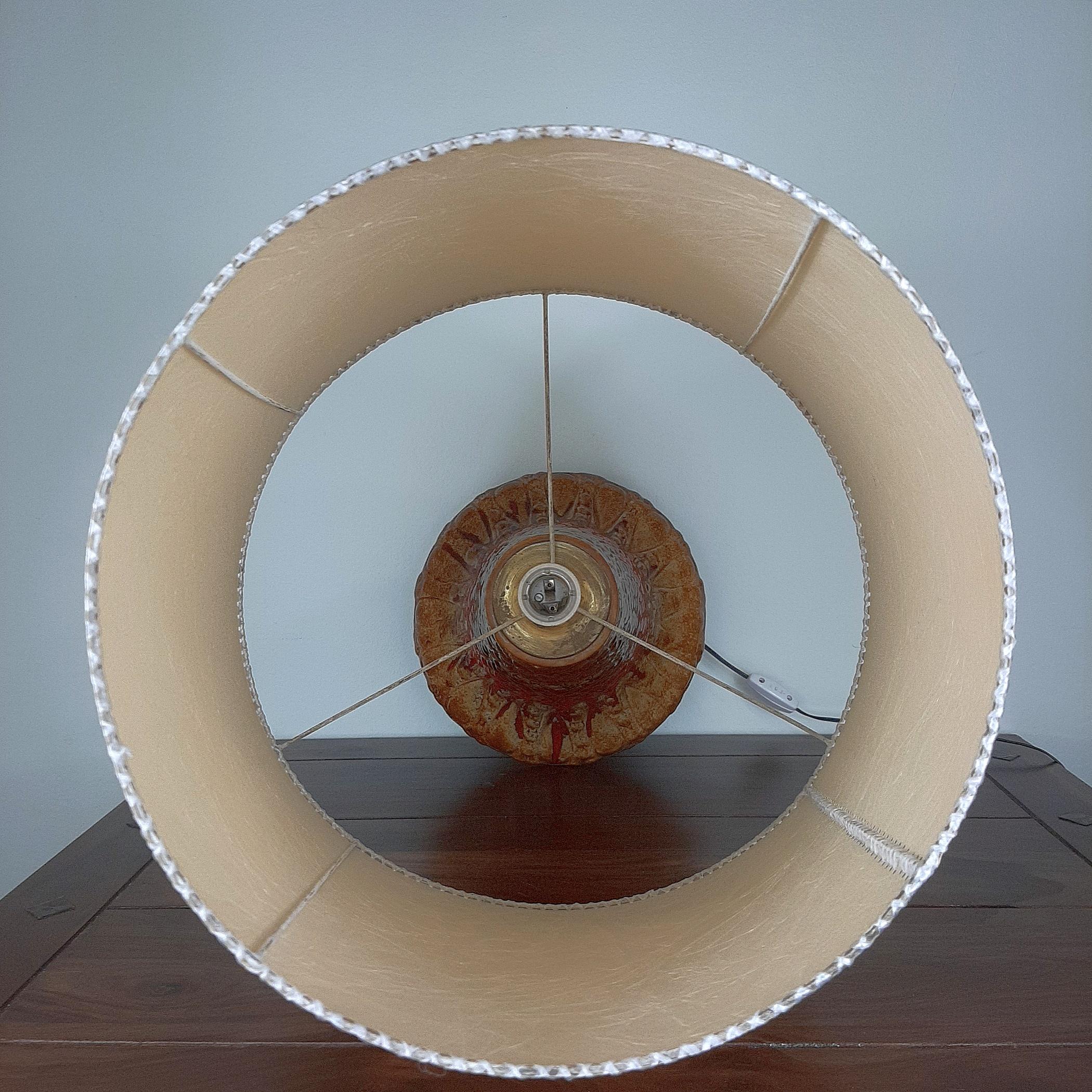 Ceramic floor or table lamp LAVA by KIL Liboje 1960s 2