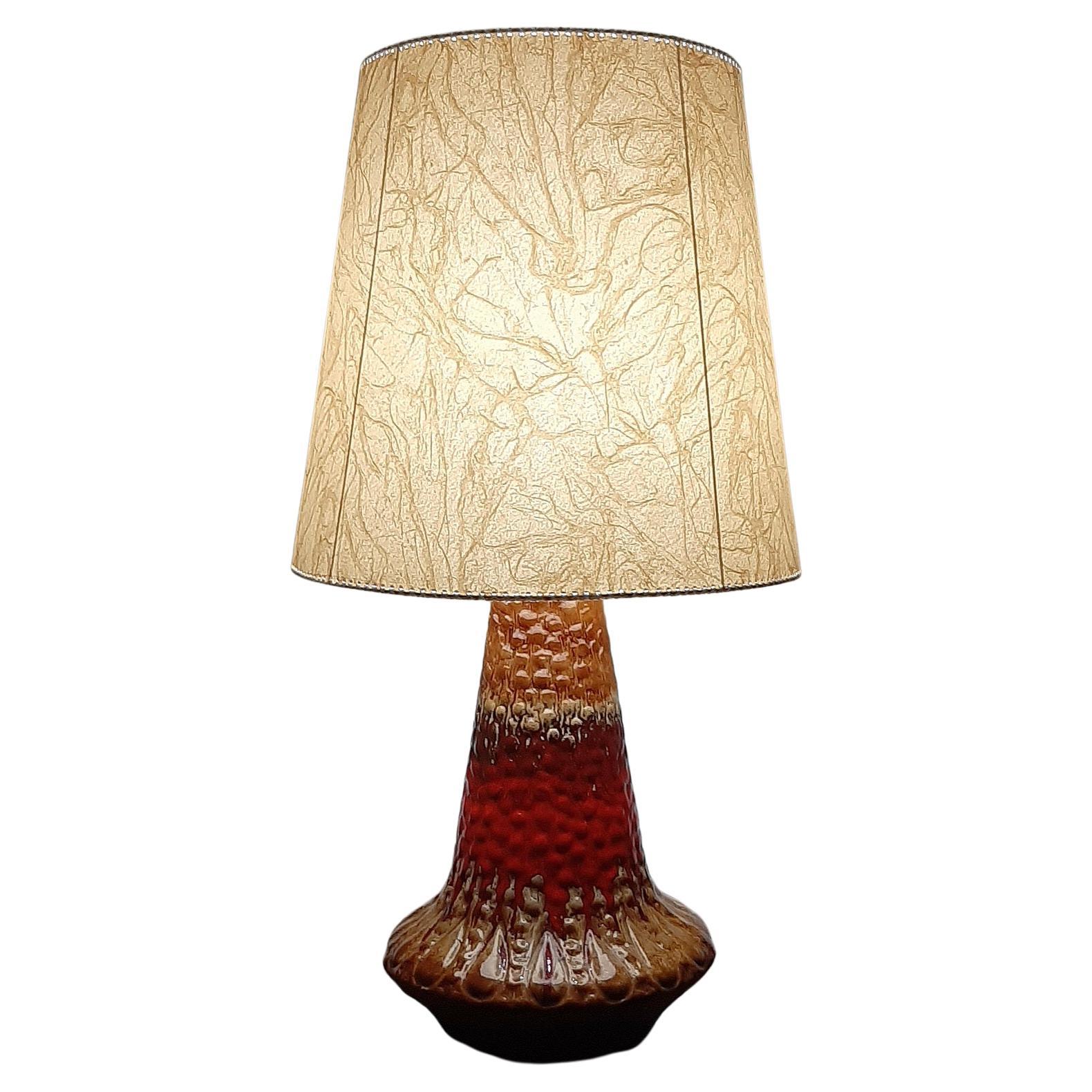 Ceramic floor or table lamp LAVA by KIL Liboje 1960s