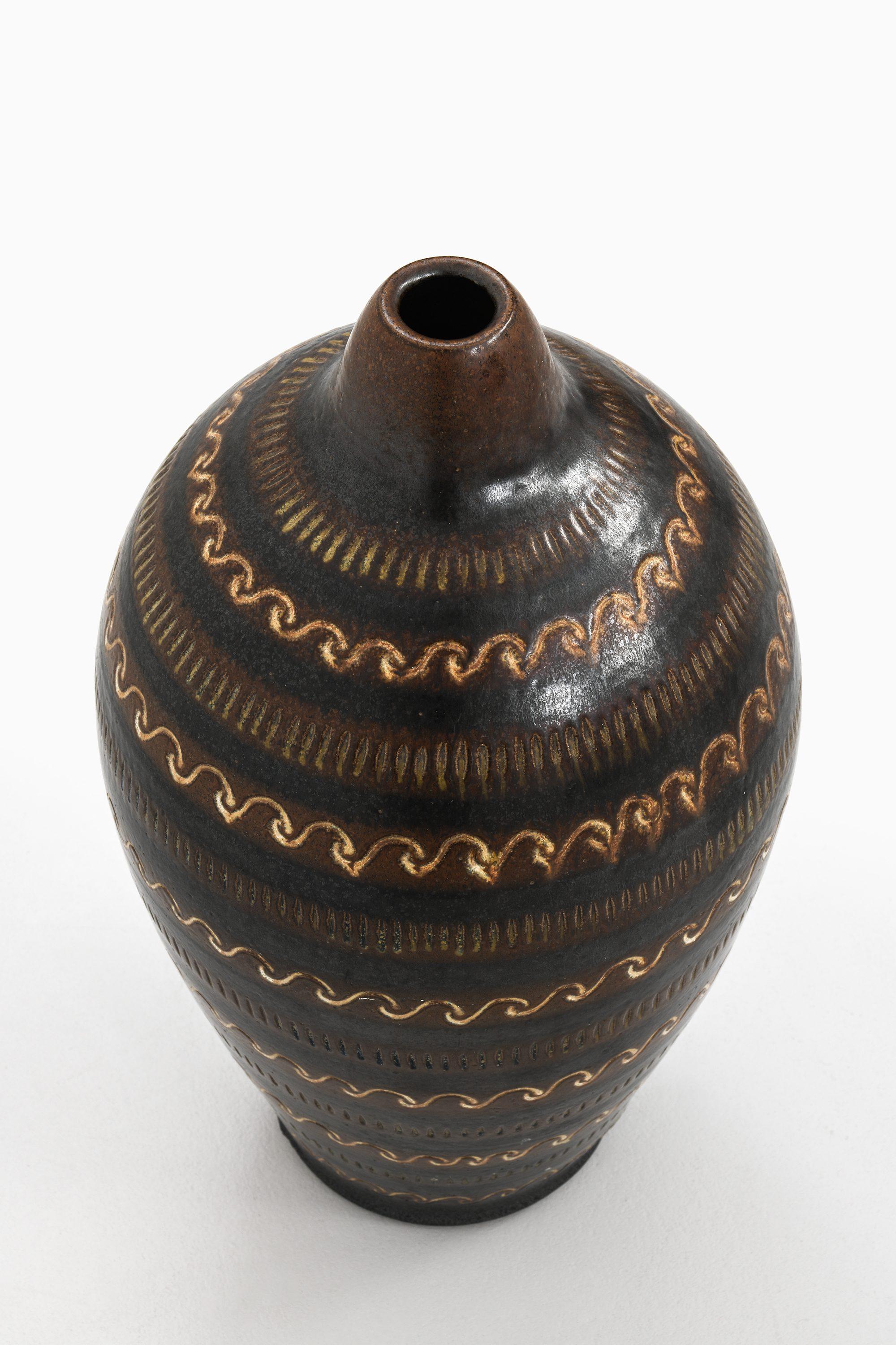 Scandinavian Modern Ceramic Floor Vase by Arthur Andersson, 1950's For Sale