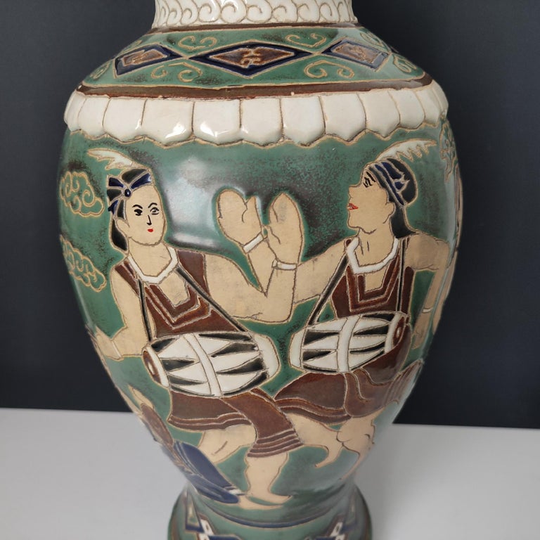 Ceramic Floor Vase For Sale at 1stDibs