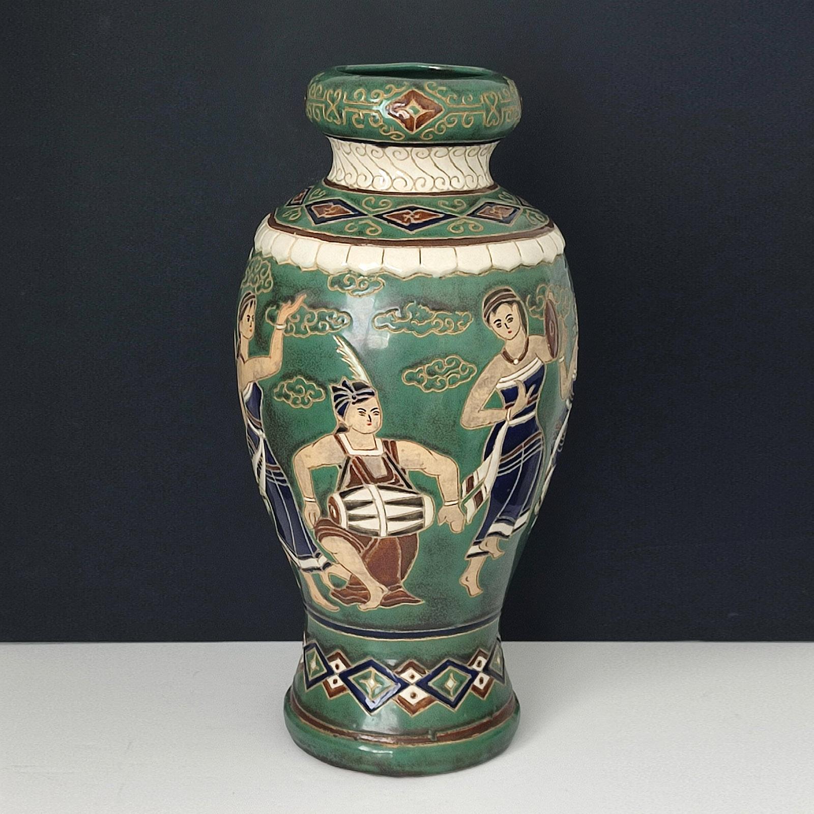European Ceramic Floor Vase For Sale