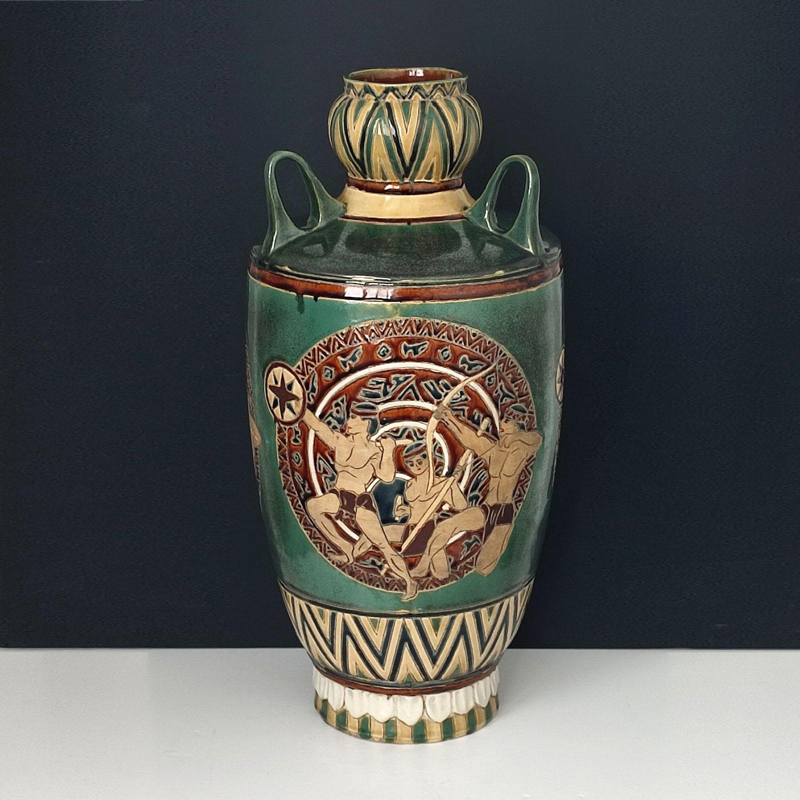 European Ceramic Floor Vase For Sale