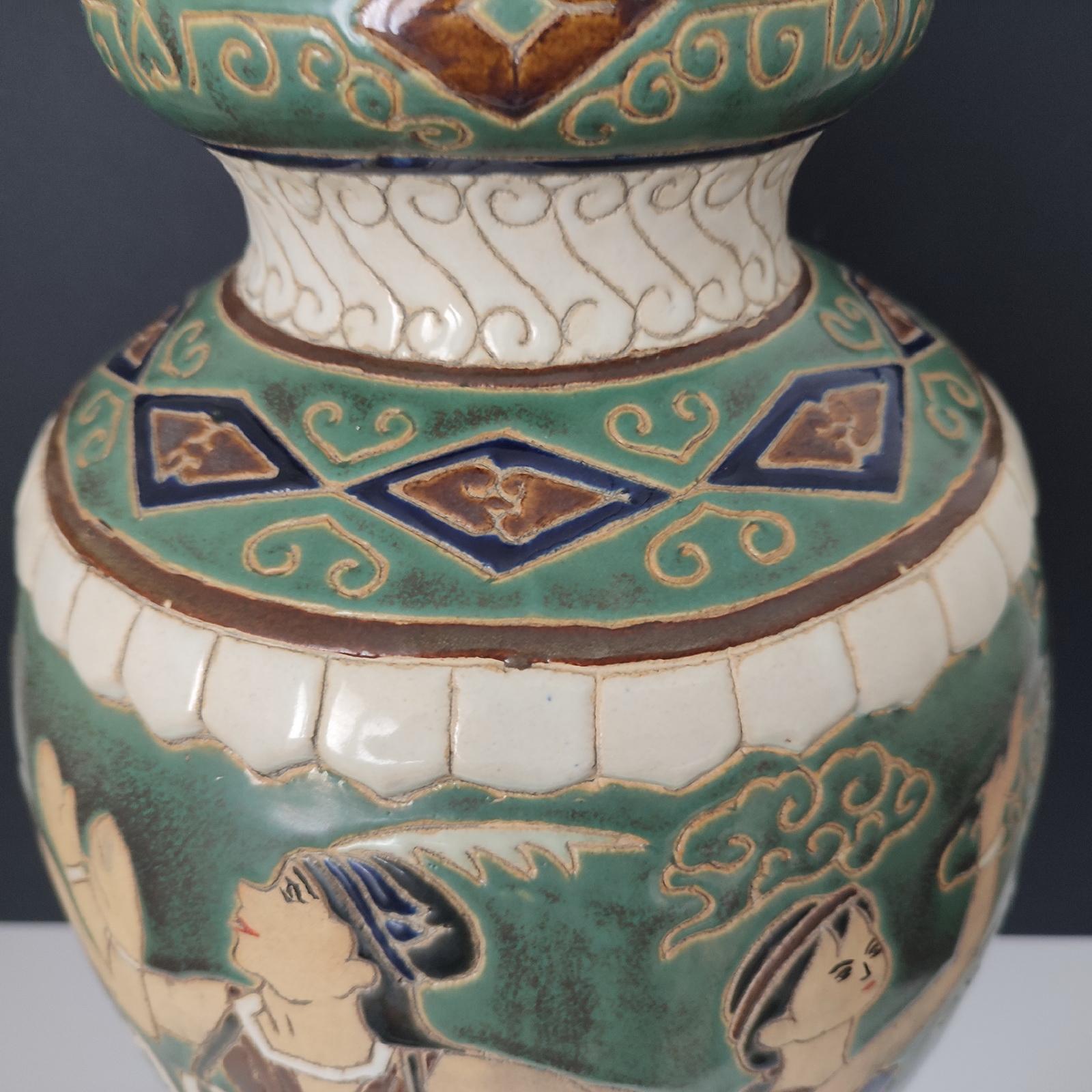 Pottery Ceramic Floor Vase For Sale