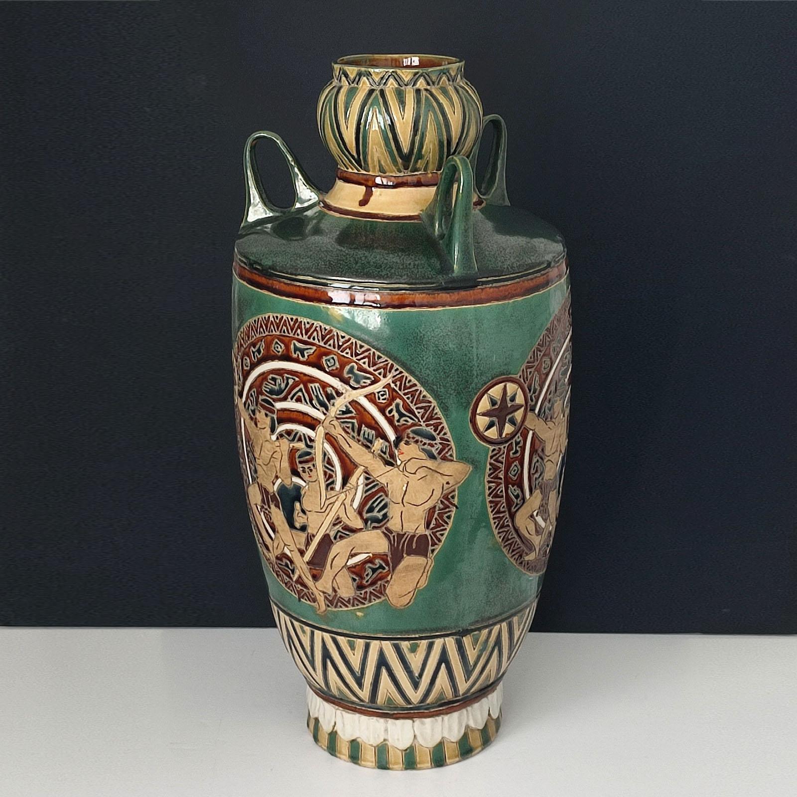 Late 20th Century Ceramic Floor Vase For Sale