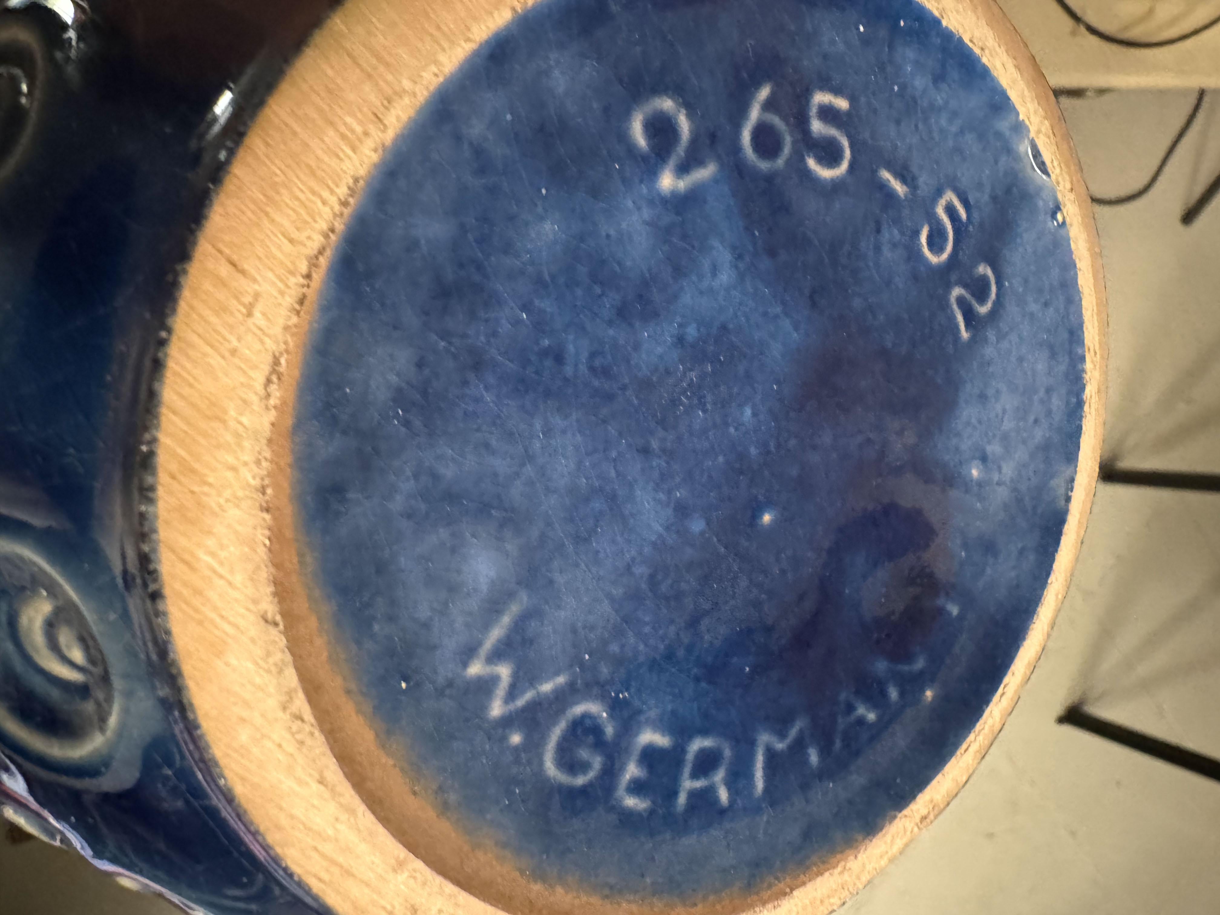 Tedesco Vaso floreale in ceramica Germania Ovest, anni '60 in vendita