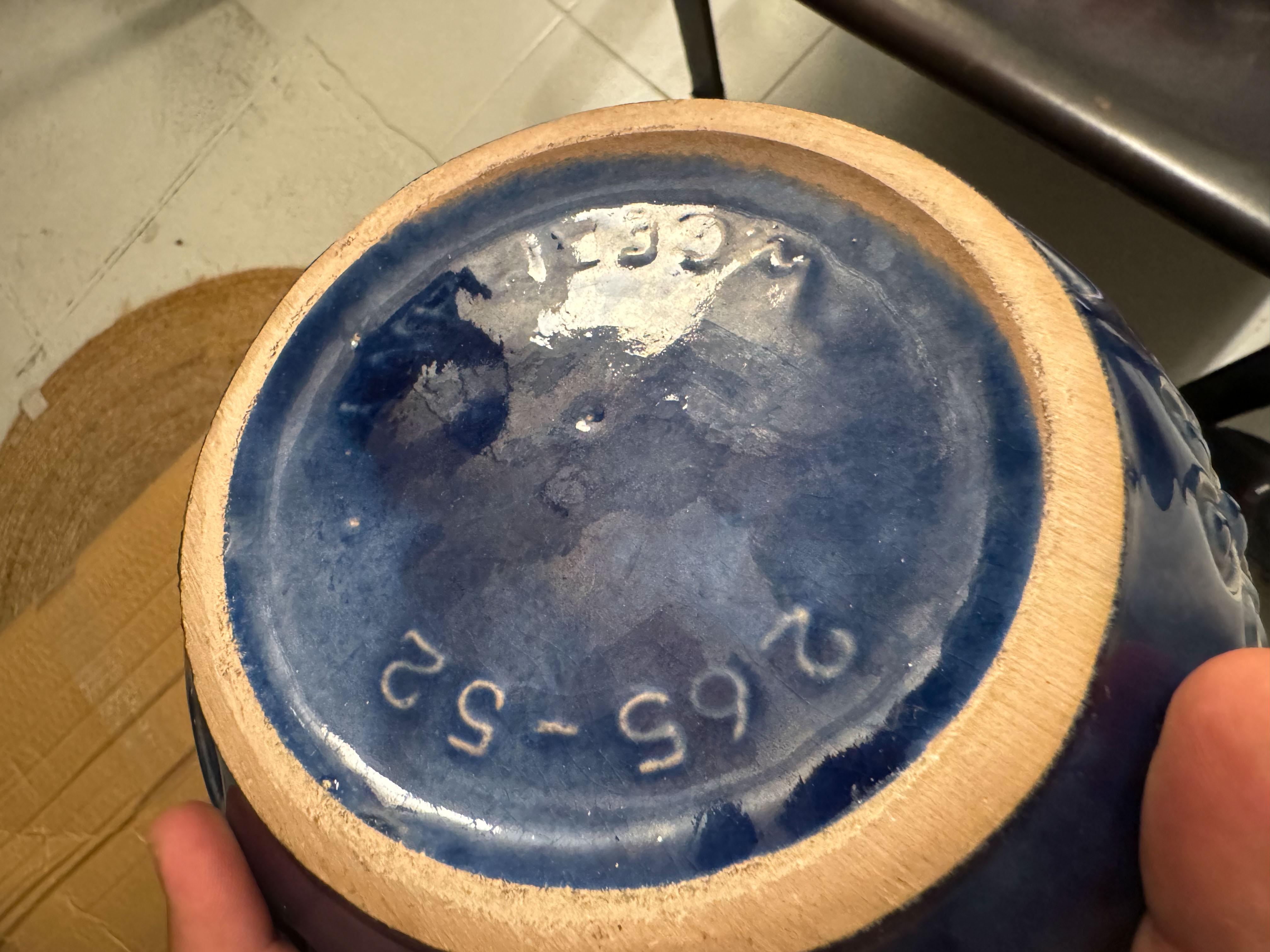 Smaltato Vaso floreale in ceramica Germania Ovest, anni '60 in vendita