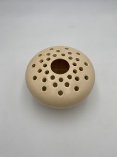 Ceramic Flower Frog Vase, USA 1960s