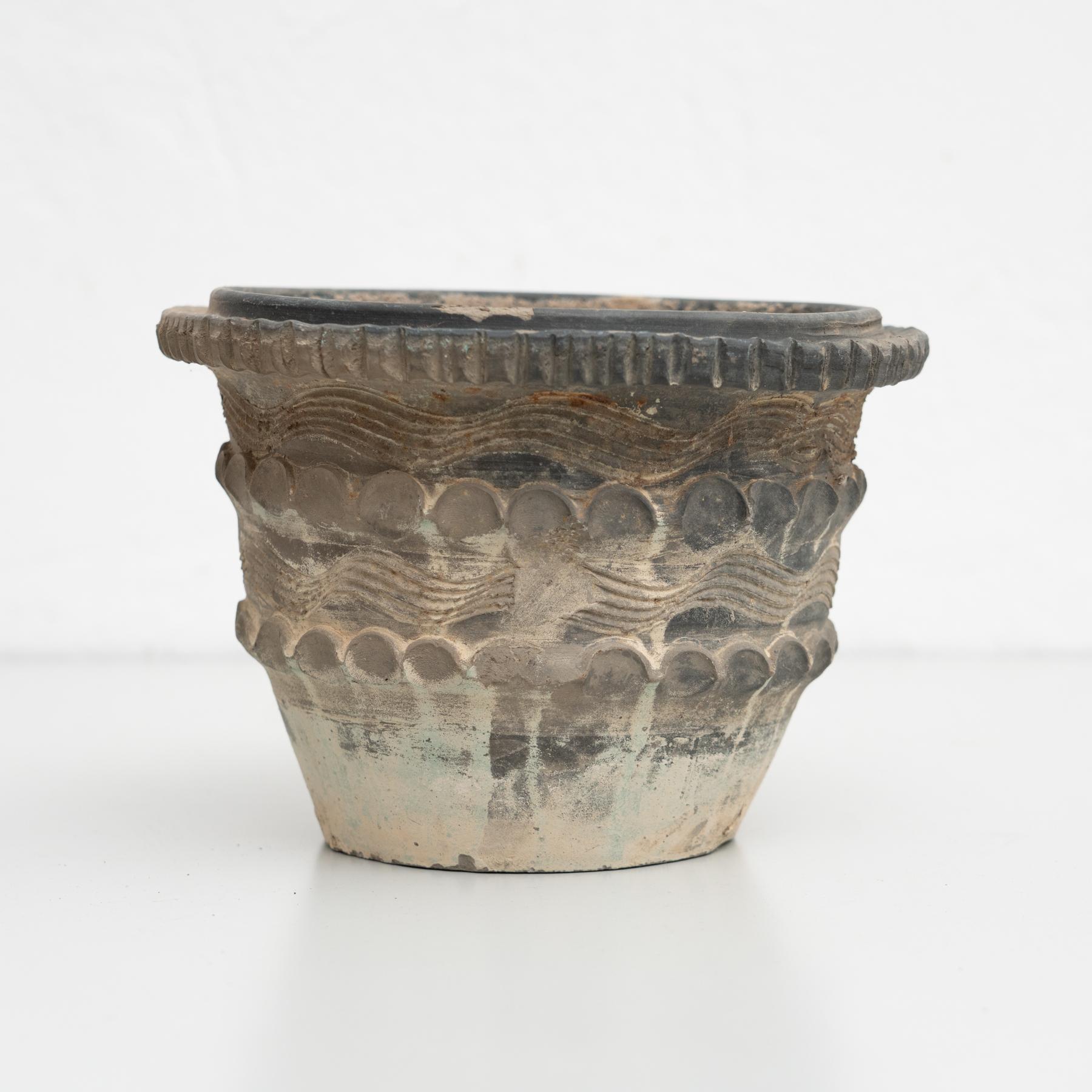 Mid-Century Modern Ceramic Flower Pot, circa 1960