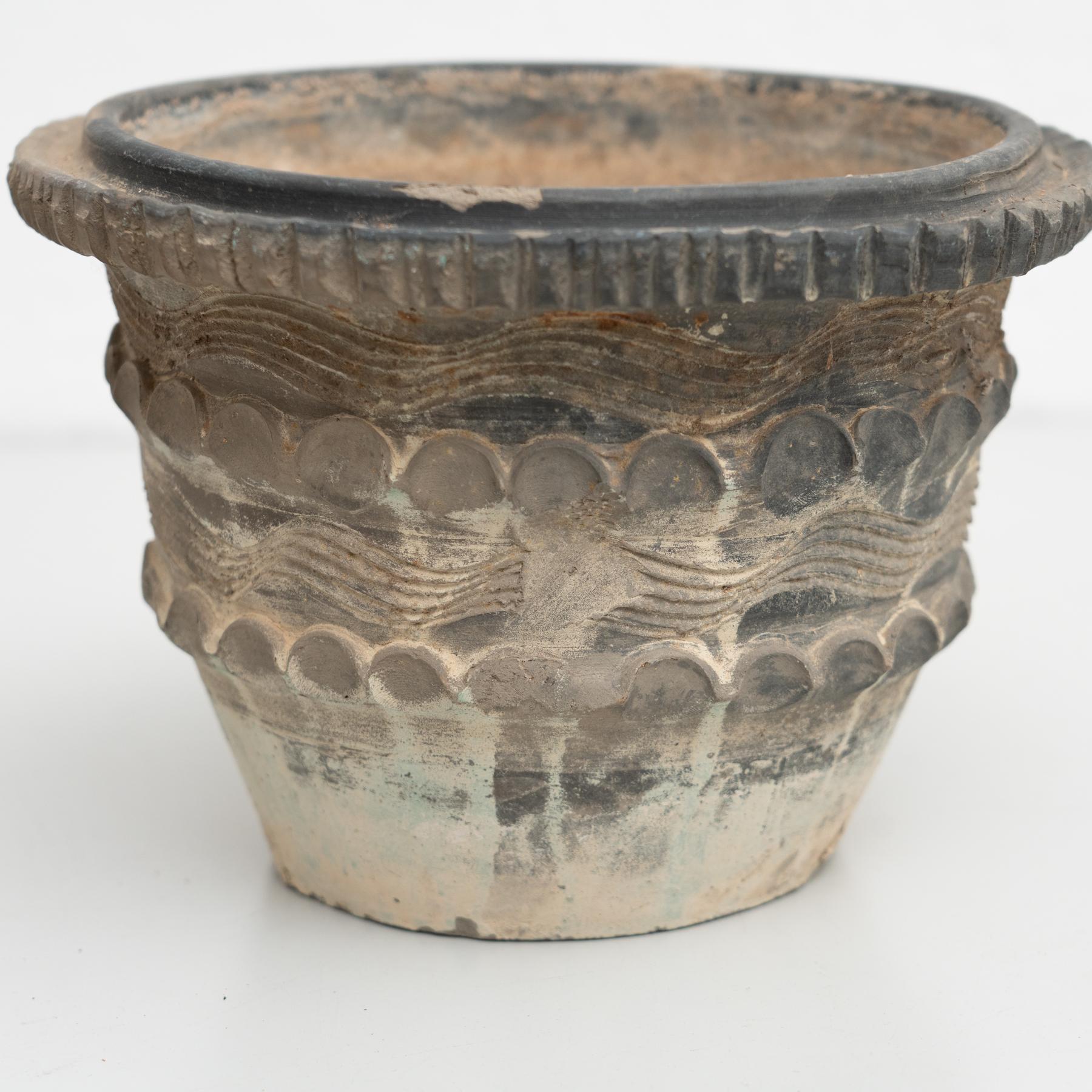 Spanish Ceramic Flower Pot, circa 1960