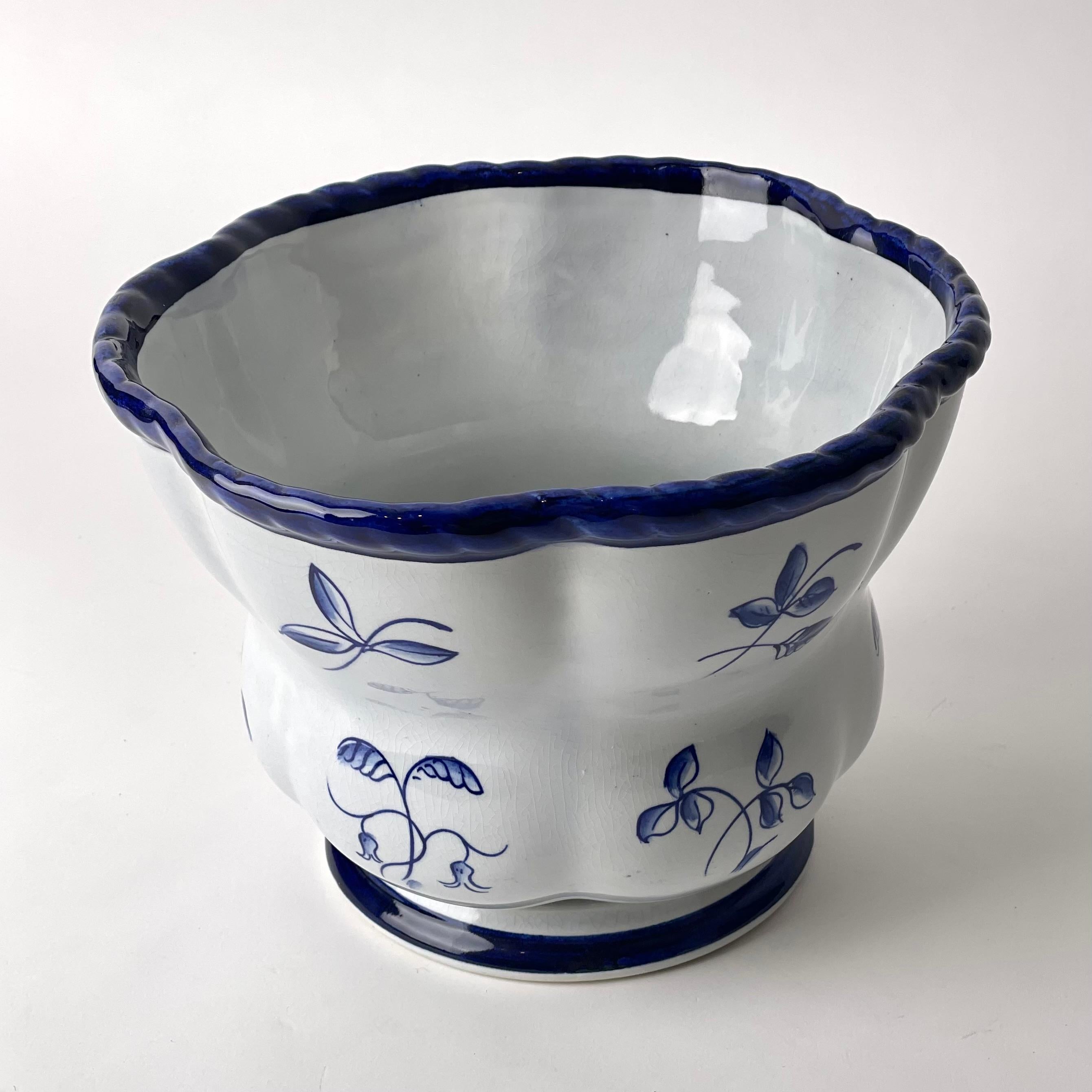 Ceramic Flower Pot designed by Arthur Percy in Swedish Grace, 1920s For Sale 4