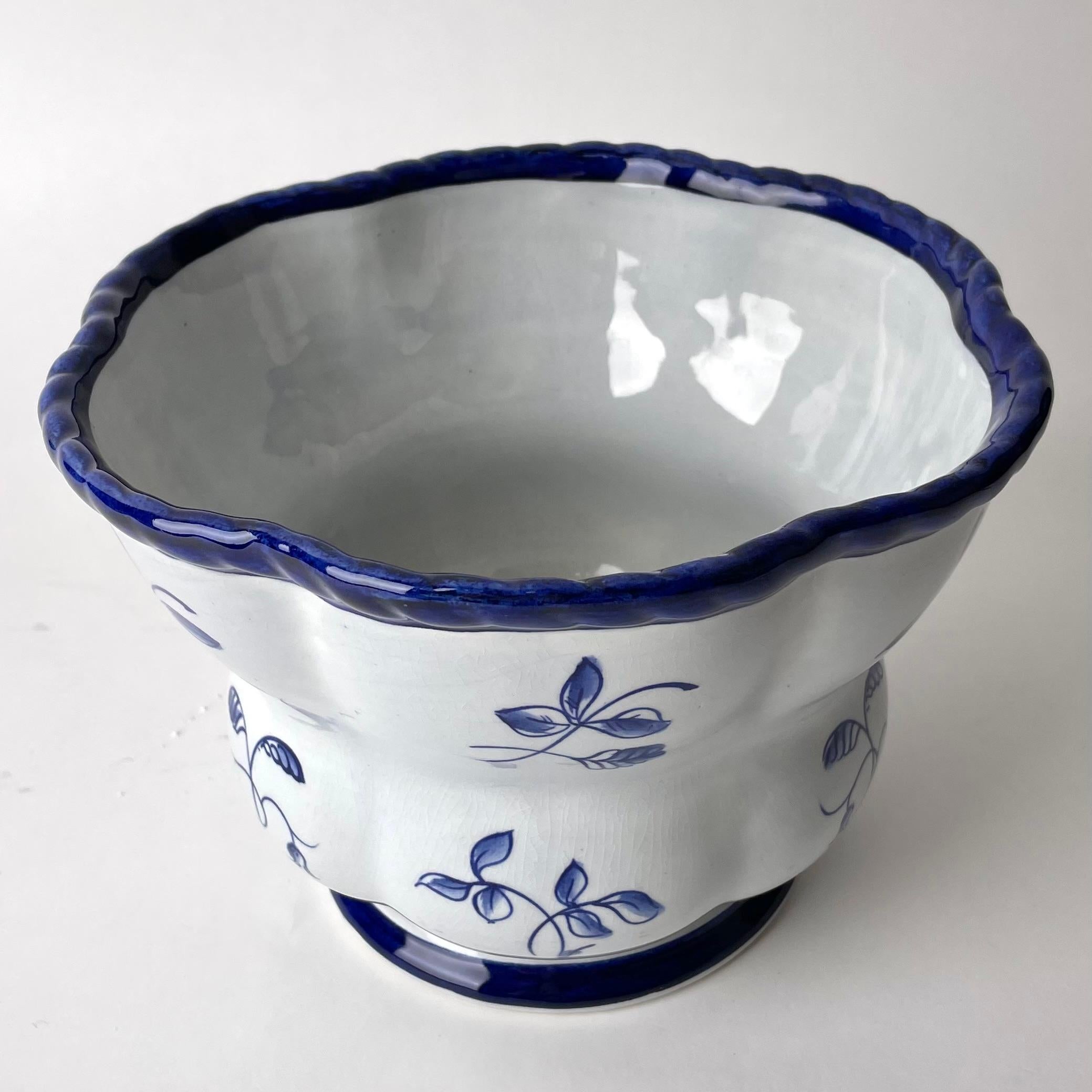 Ceramic Flower Pot designed by Arthur Percy in Swedish Grace, 1920s In Good Condition For Sale In Knivsta, SE