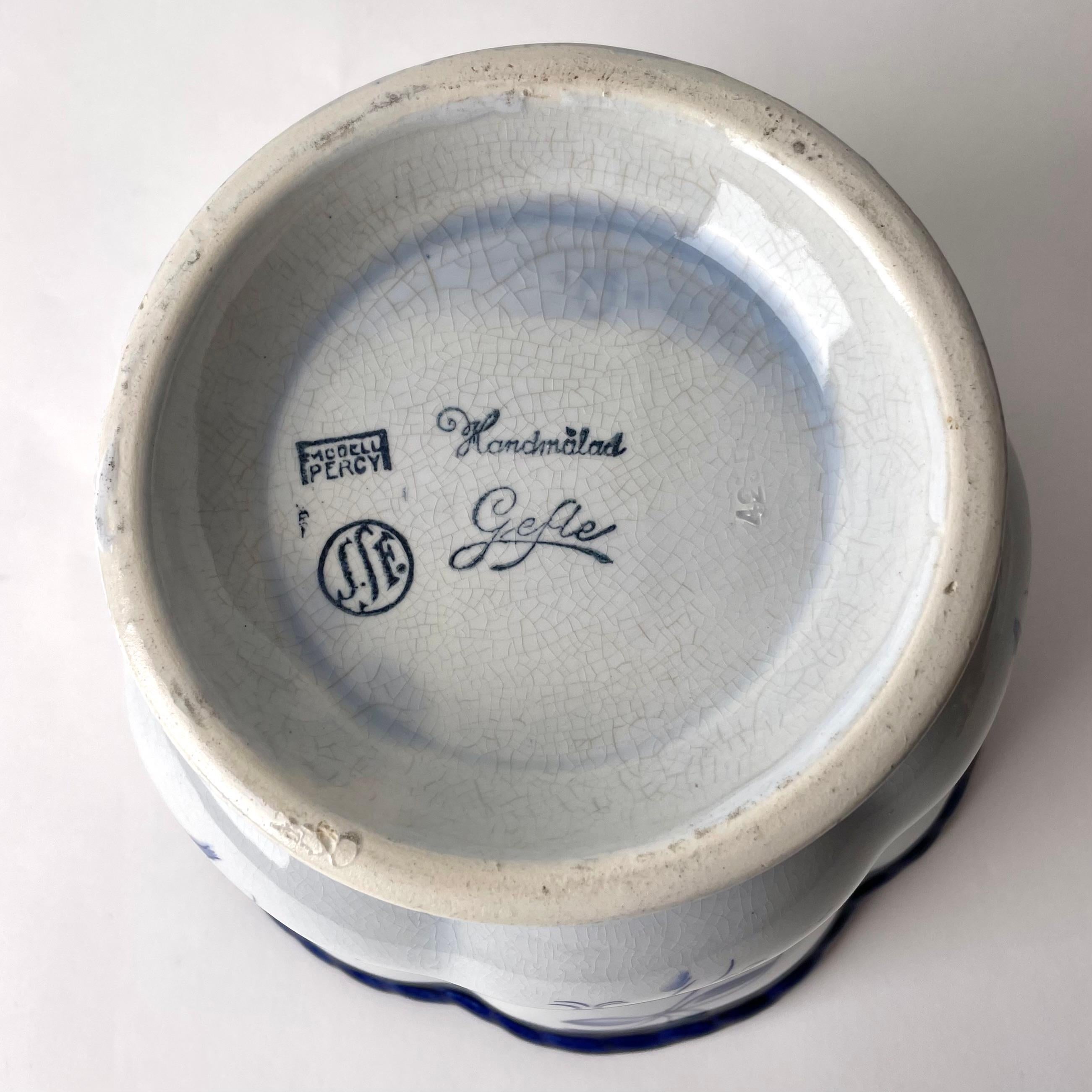Ceramic Flower Pot designed by Arthur Percy in Swedish Grace, 1920s 3