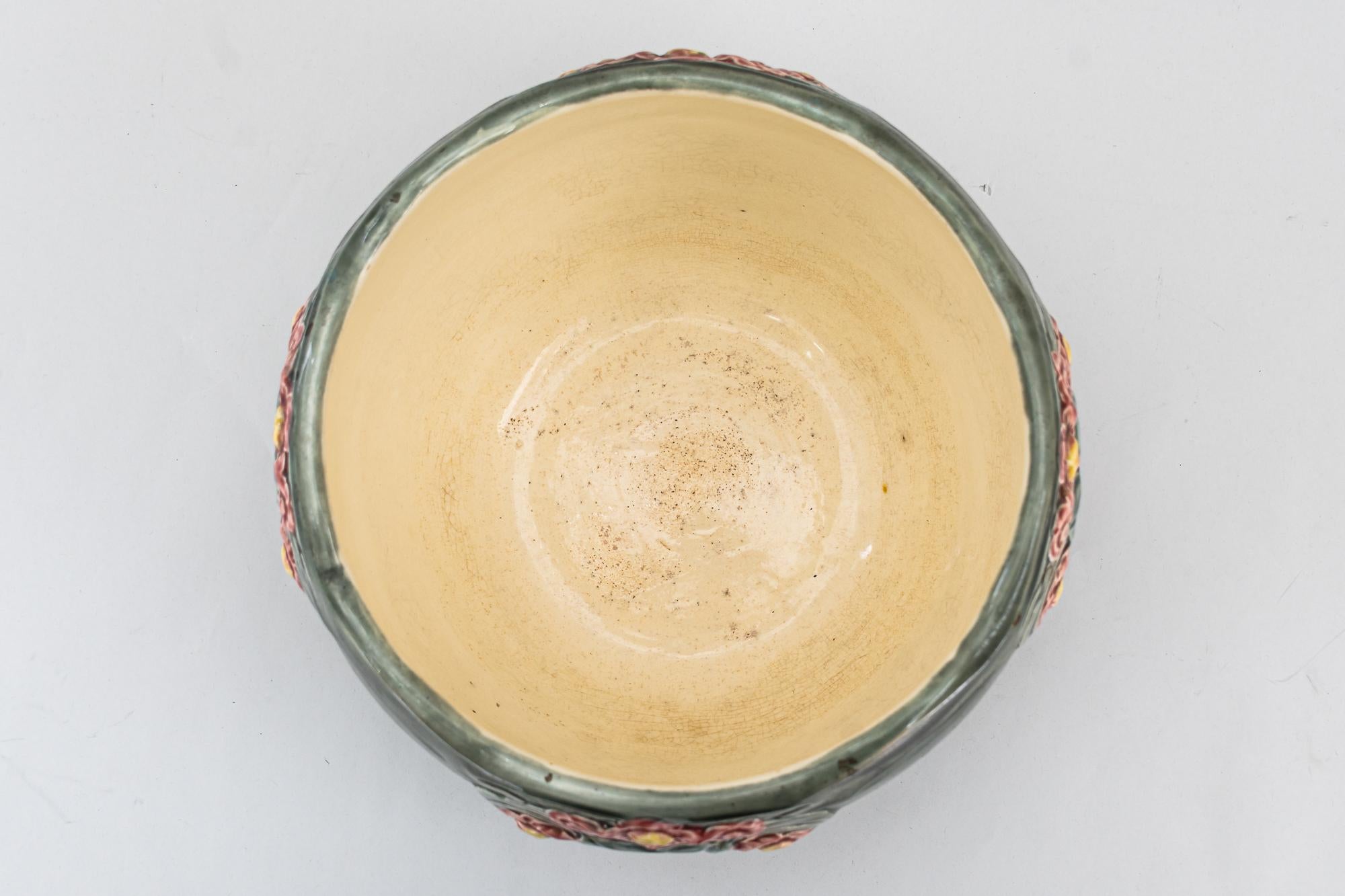 Austrian Ceramic Flower Pot Vienna Around 1908