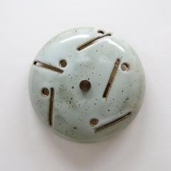 Handcrafted Ceramic Flush Mount Light No.5005 by Heather Levine