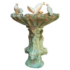 Ceramic Fountain, Ceramist Vallauris Lucchesi, 1950