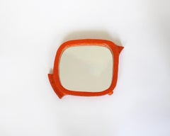 Ceramic Framed Mirror In The Abstract Image of a Bird or Fish